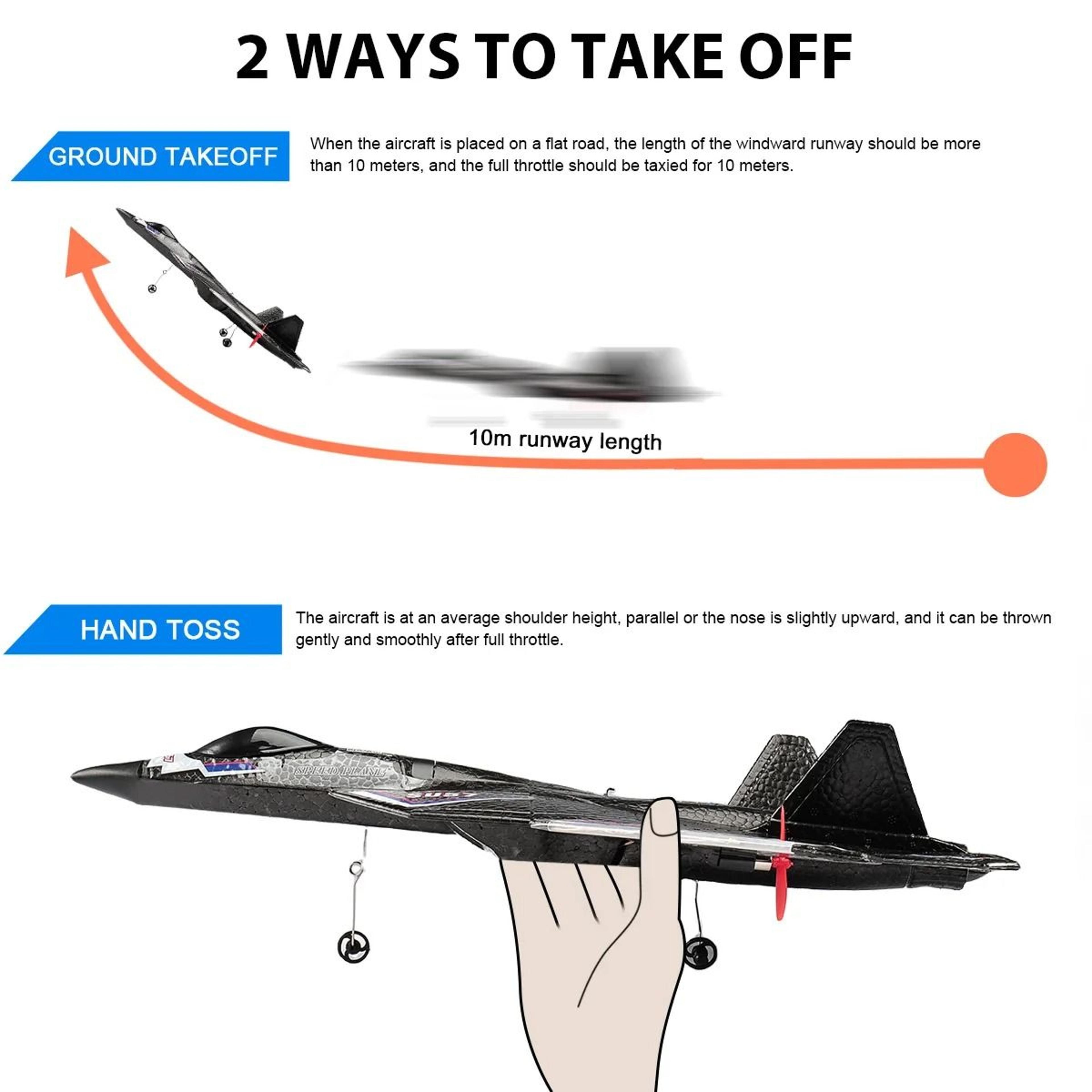 SU57 RC Plane Light Up Foam Fixed Wing 4