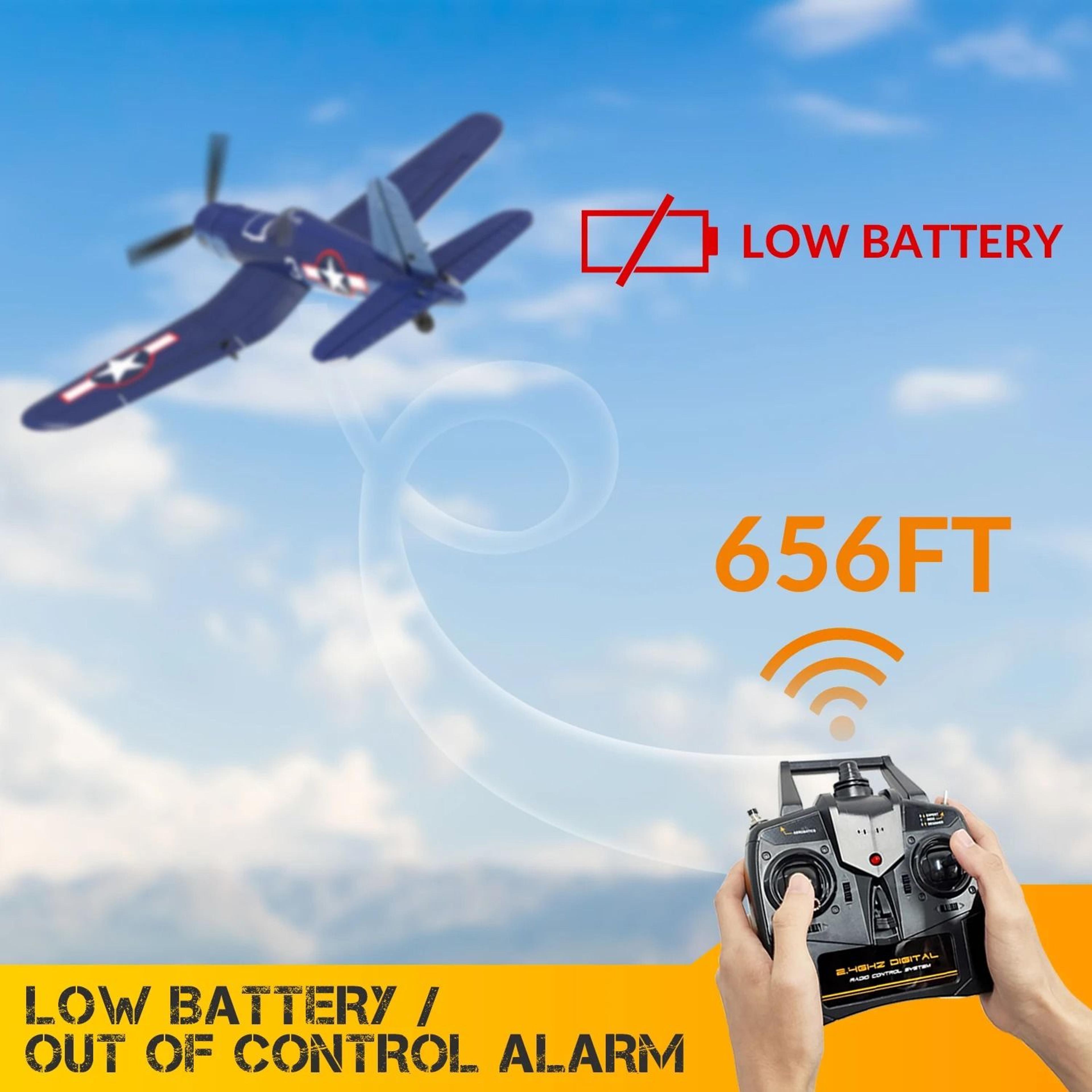 F4U Corsair RC Airplane 24GHz 4 Channel RTF Remote Control Plane With One Key Aerobatic Function 3