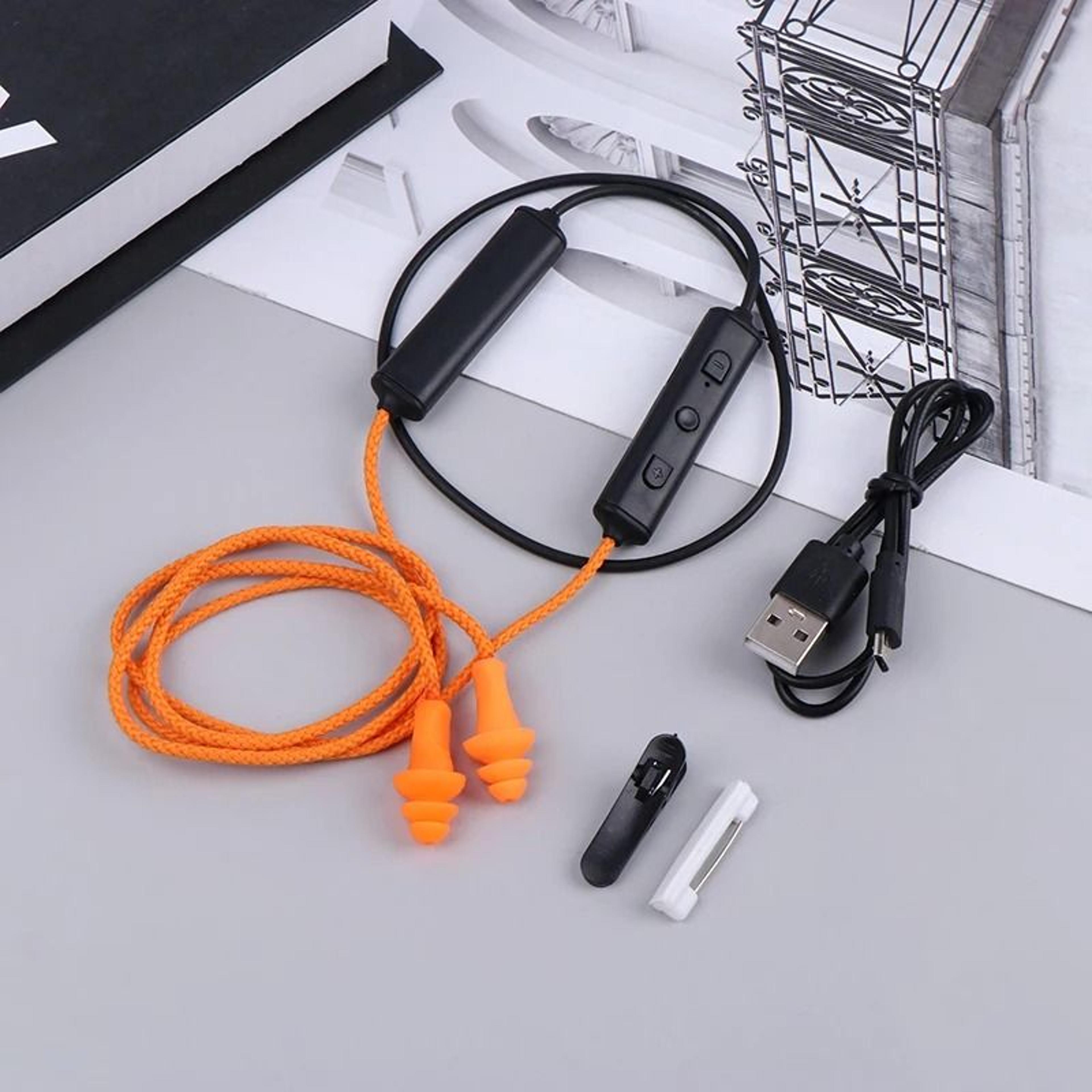 Labor Protection Bluetooth Earplug Headset With Wired Option 6