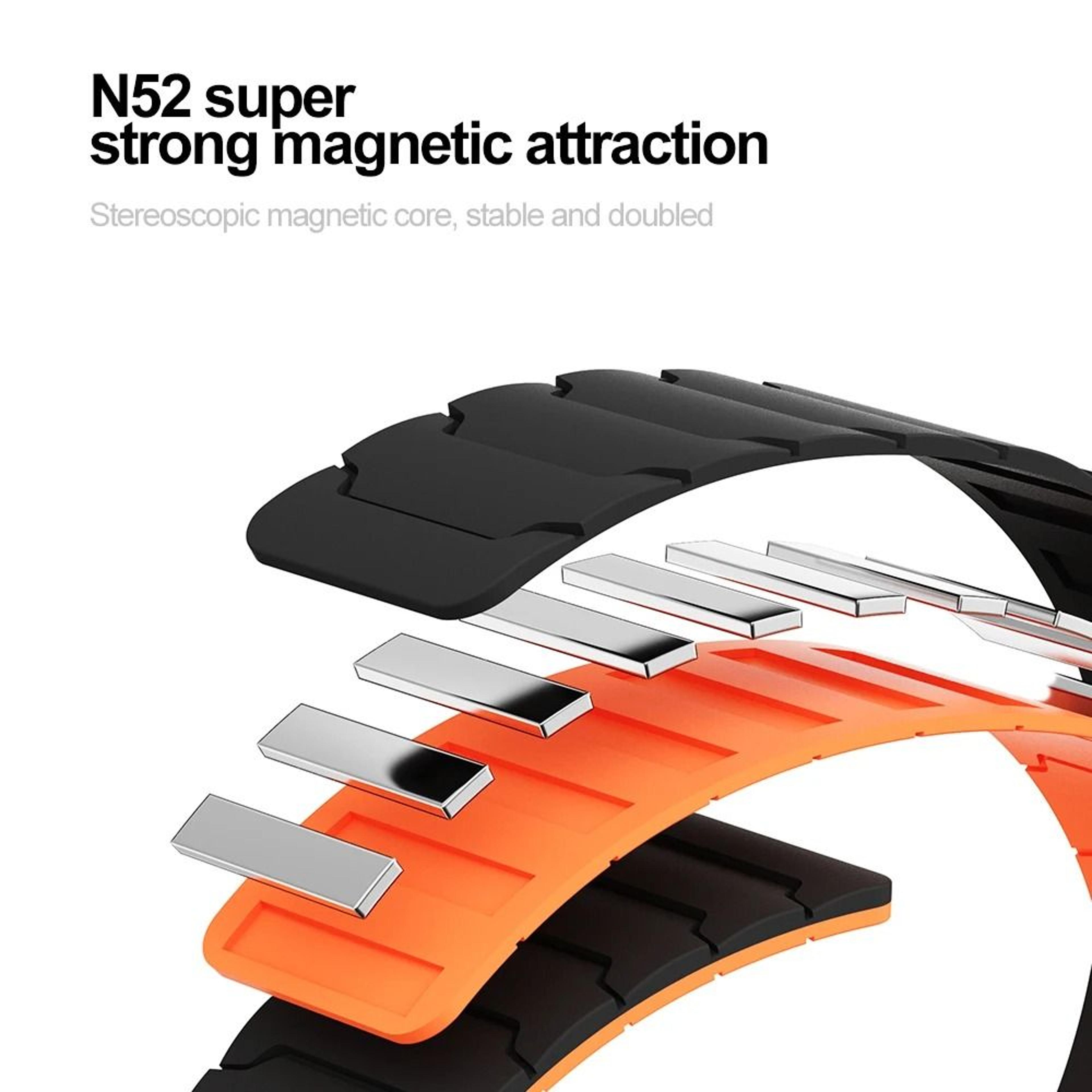 Silicone Magnetic Band For 22mm Samsung Galaxy  Huawei Watches 3