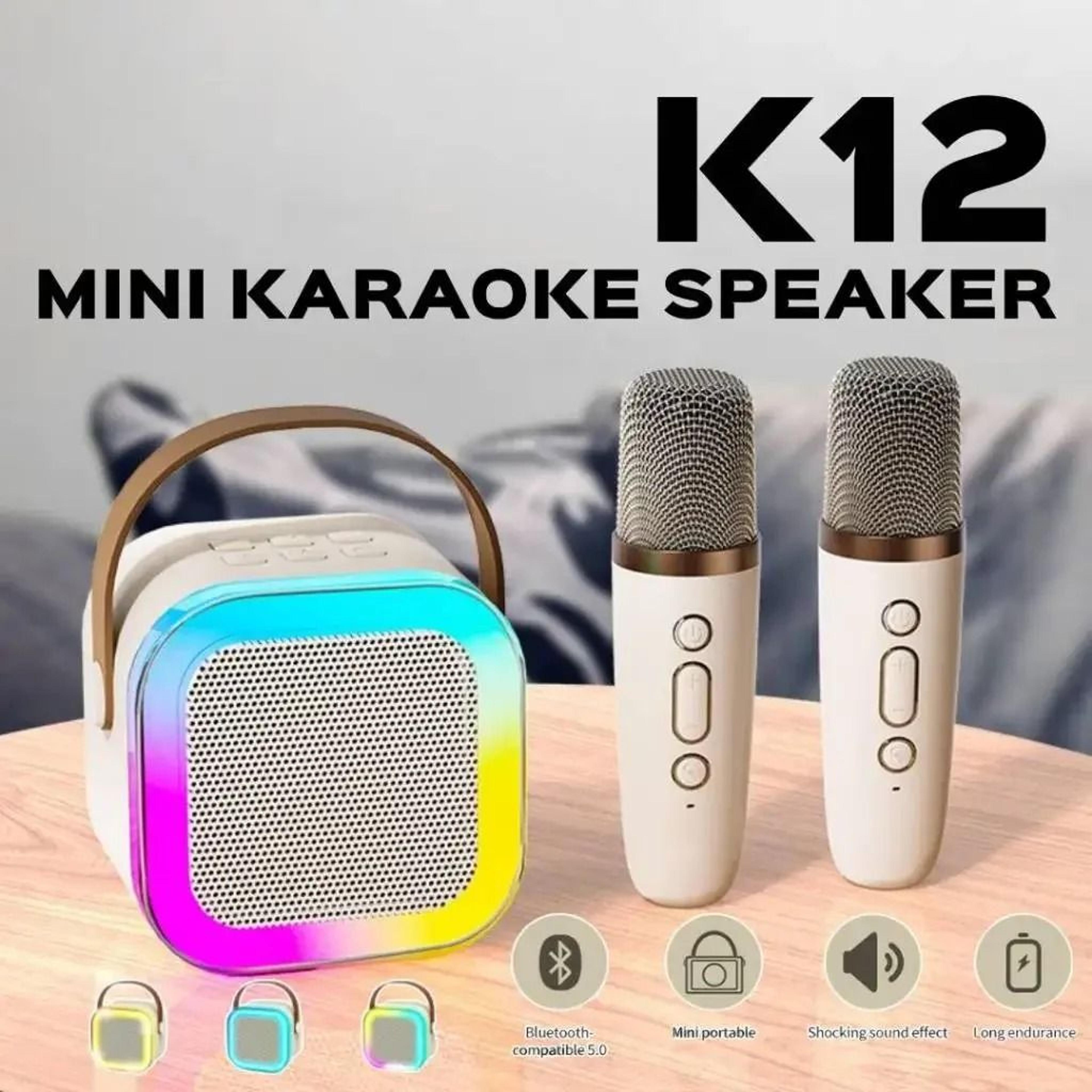 K12 Bluetooth Mini Karaoke Speaker With Microphone 0
