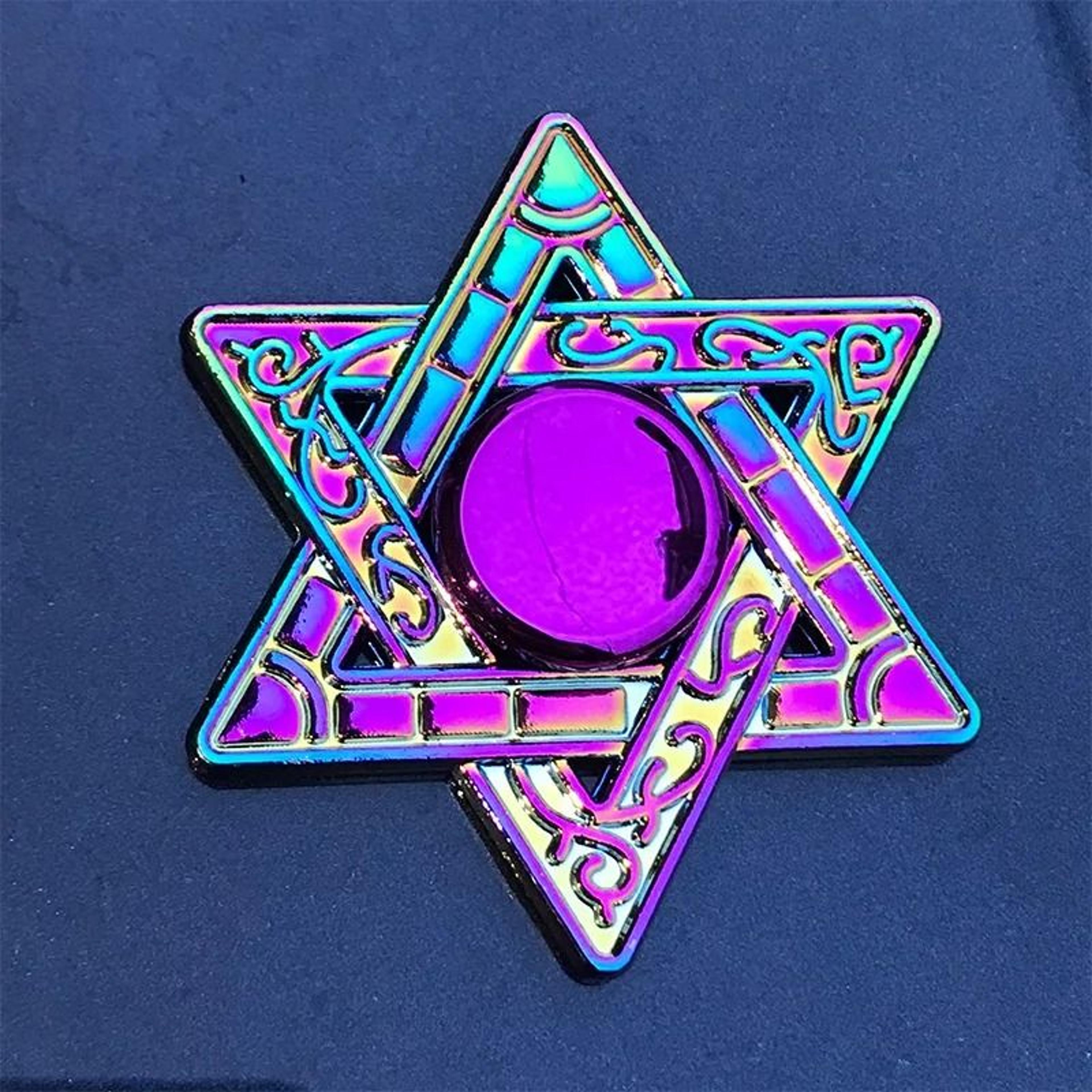 Metal Rainbow Gradient Fidget Spinner With Silent Bearing 5
