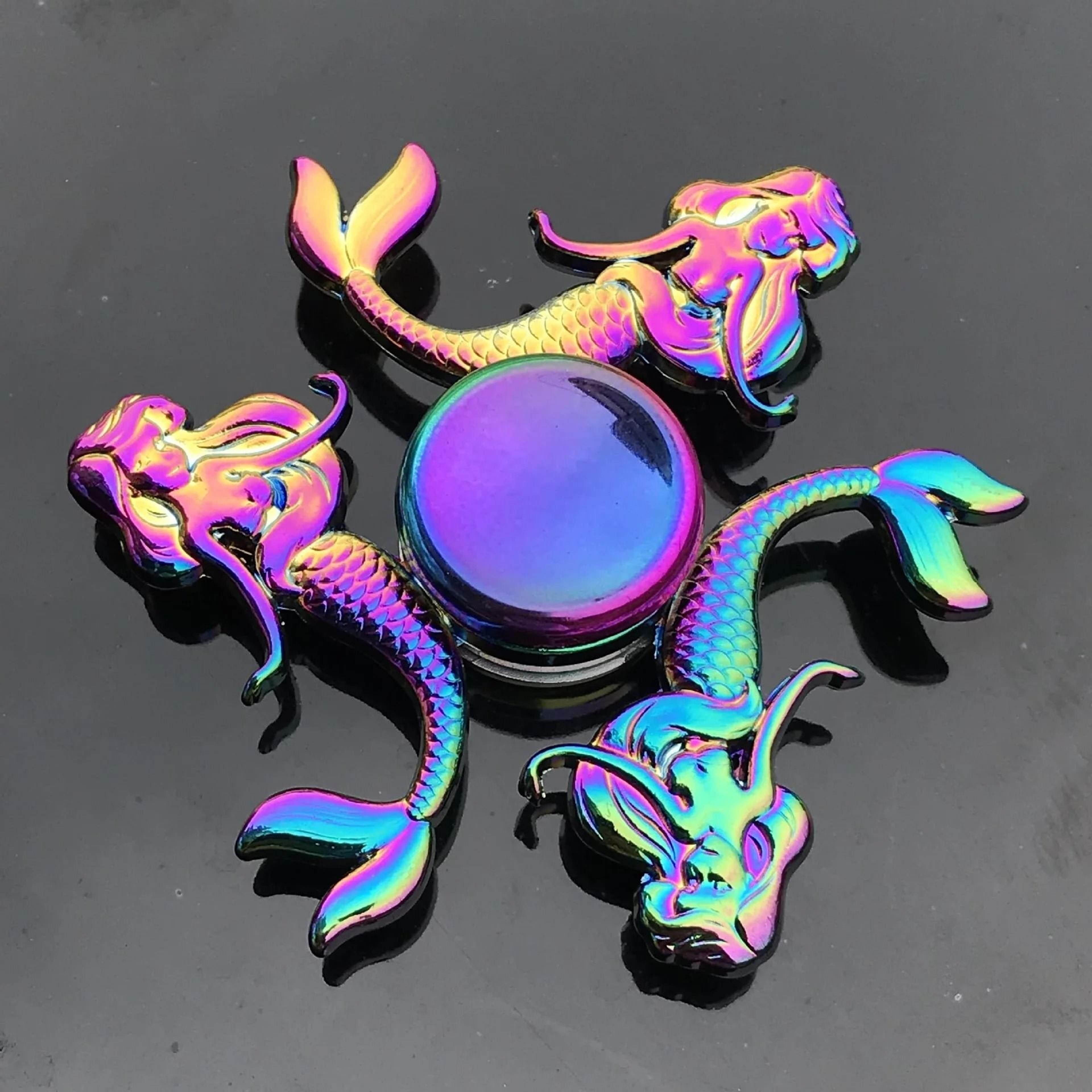 Metal Rainbow Gradient Fidget Spinner With Silent Bearing 29