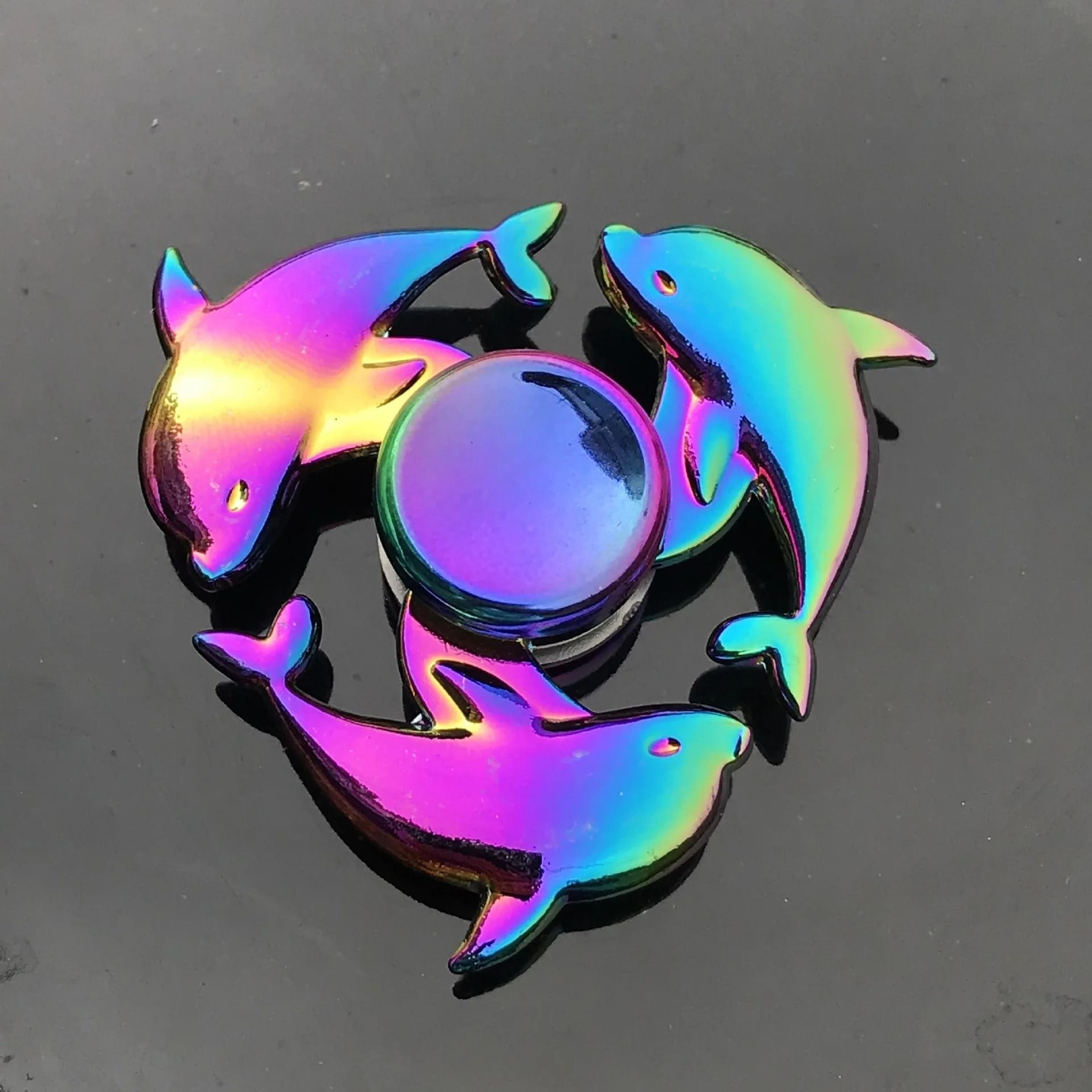 Metal Rainbow Gradient Fidget Spinner With Silent Bearing 22