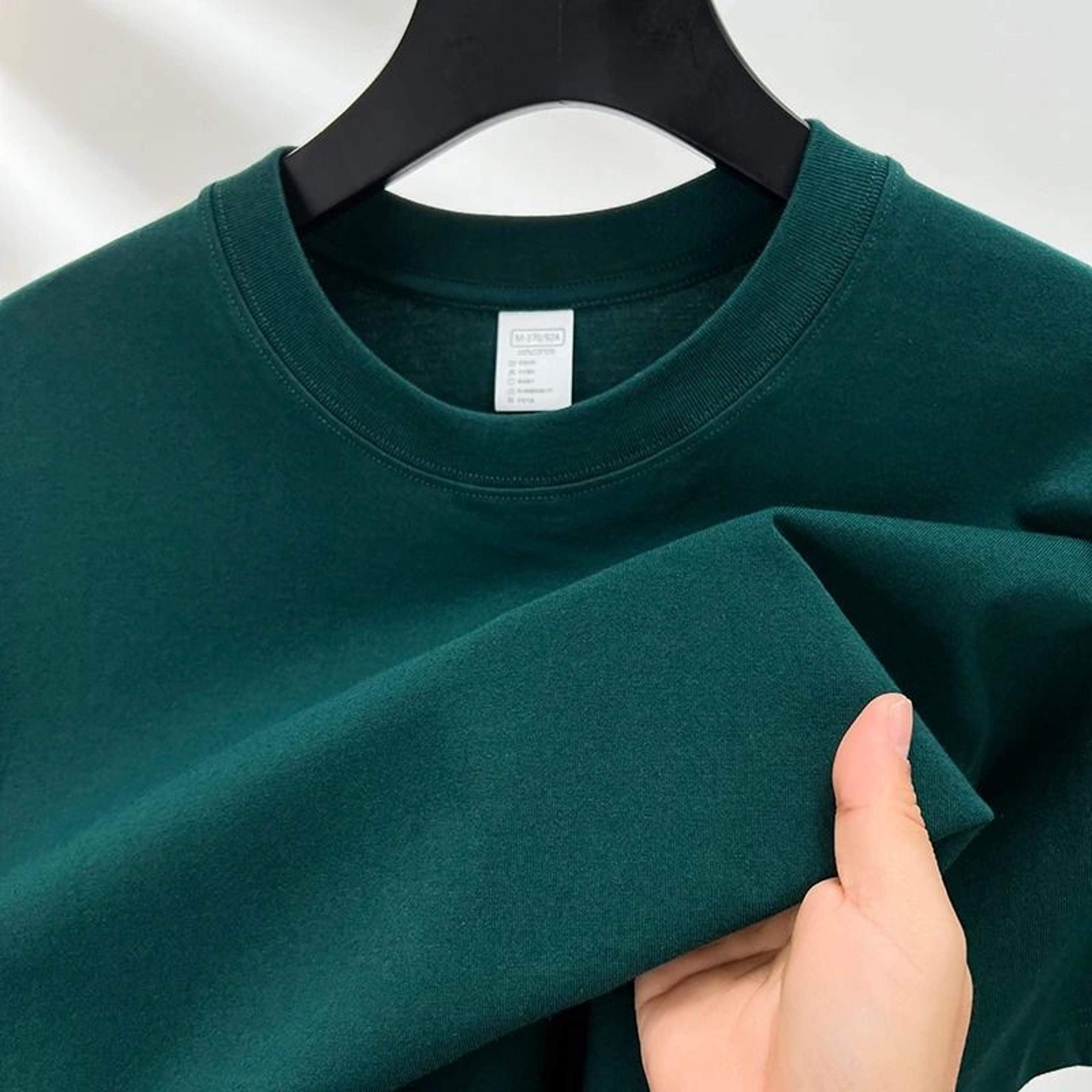 Mens Pure Cotton Short Sleeve Round Neck Casual T Shirt 11
