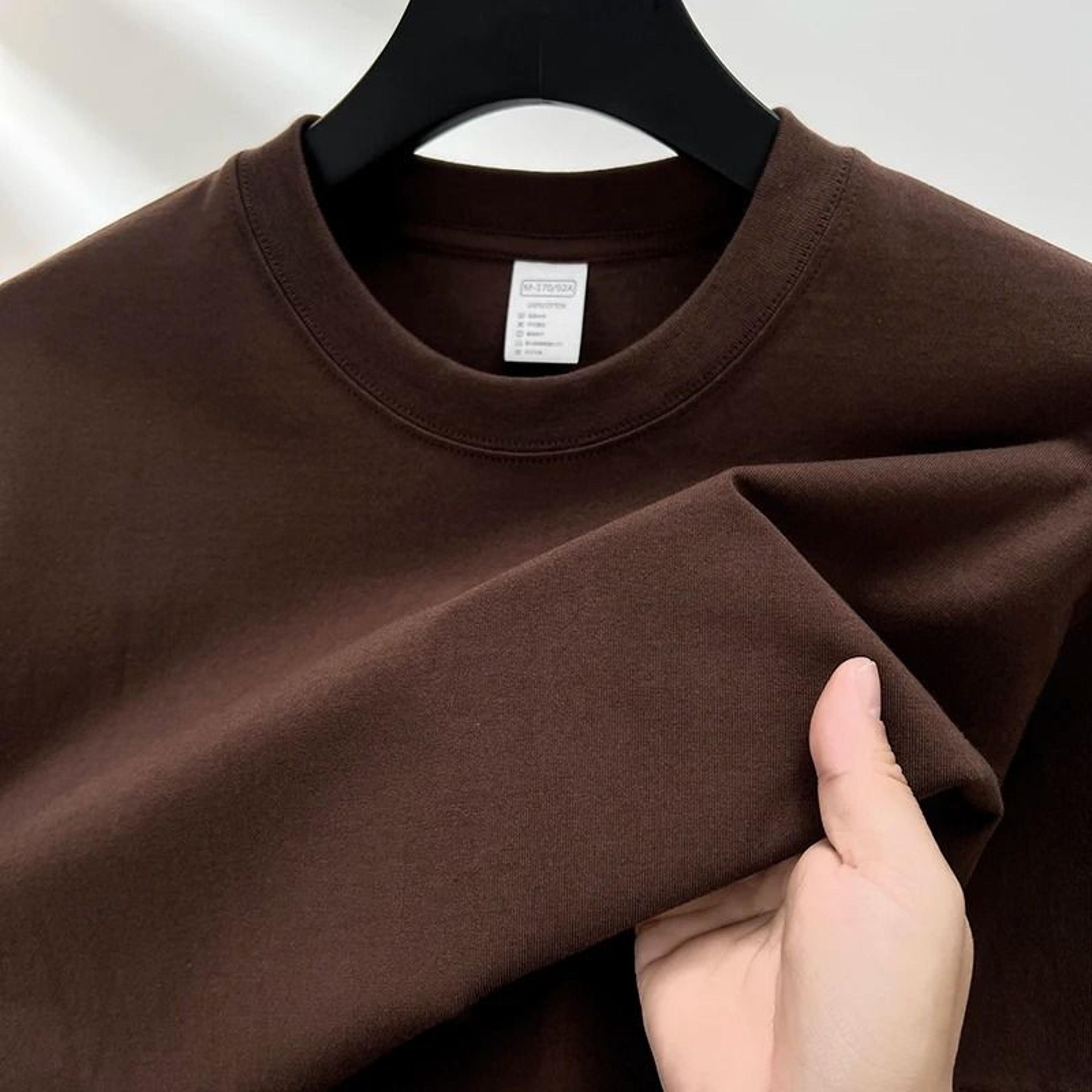 Mens Pure Cotton Short Sleeve Round Neck Casual T Shirt 6