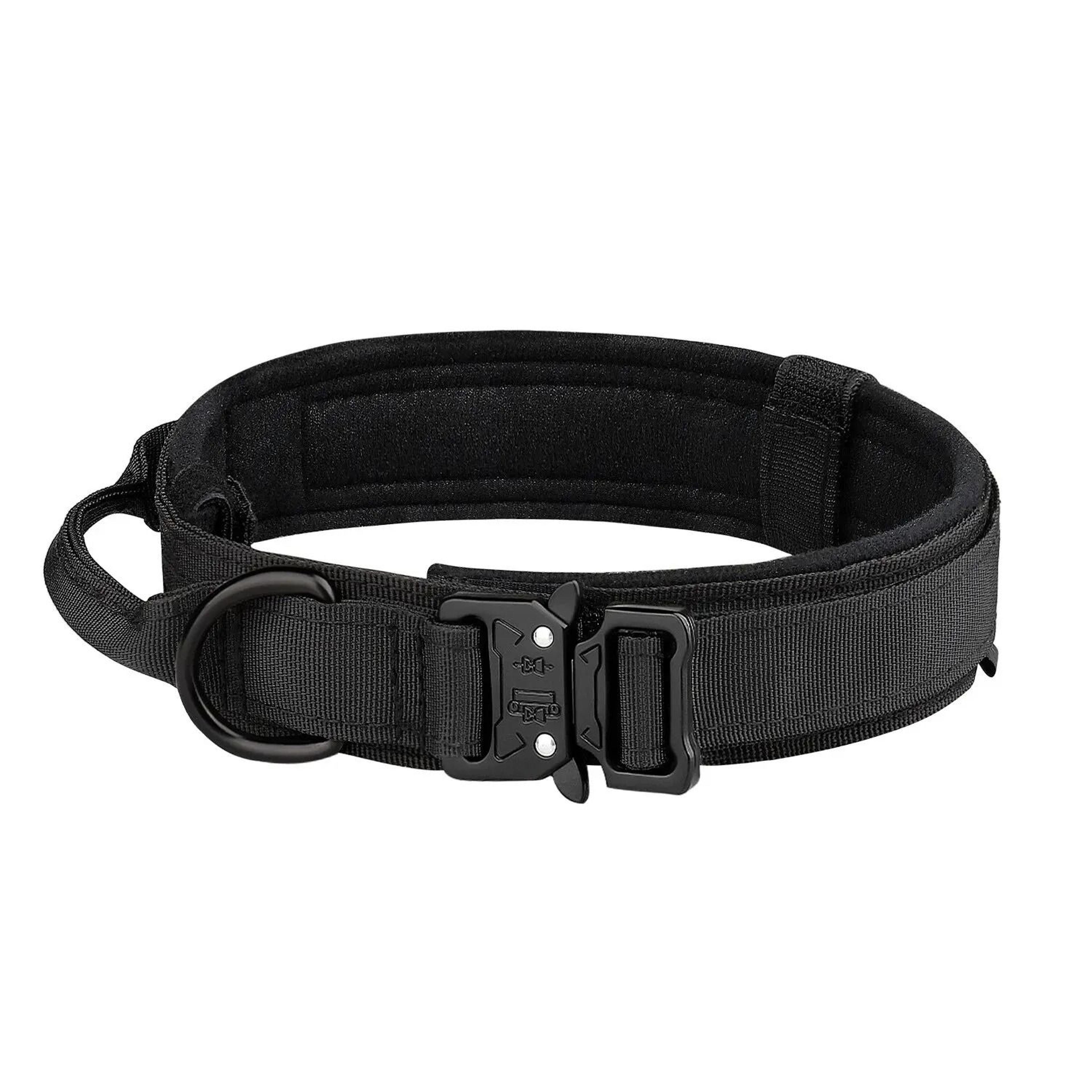 Tactical Dog Collar With Metal Buckle And Adjustable Nylon Strap 7