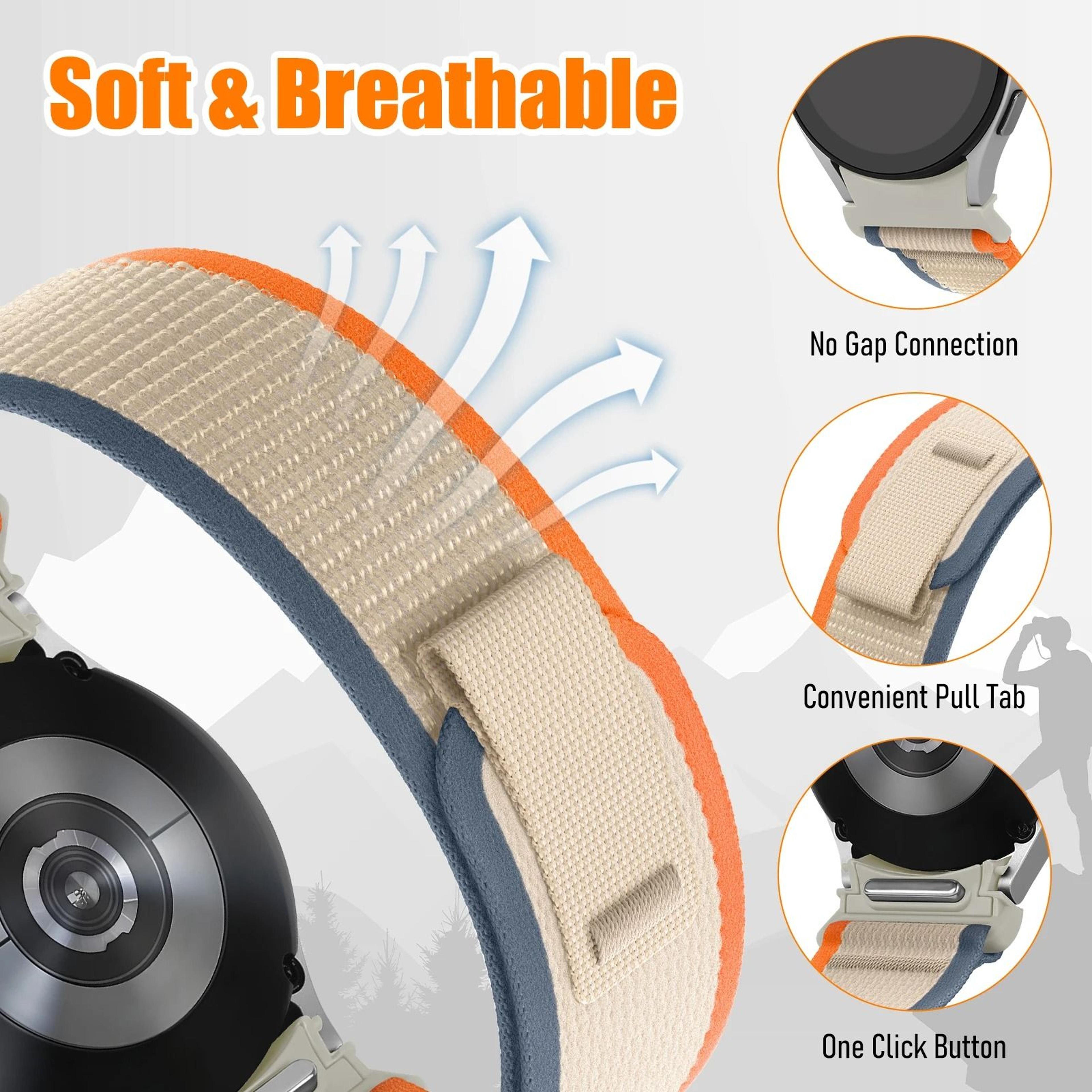 Trail Loop Nylon Band For Samsung Galaxy Watch 7 6 5 4 And Watch 6 Classic 1