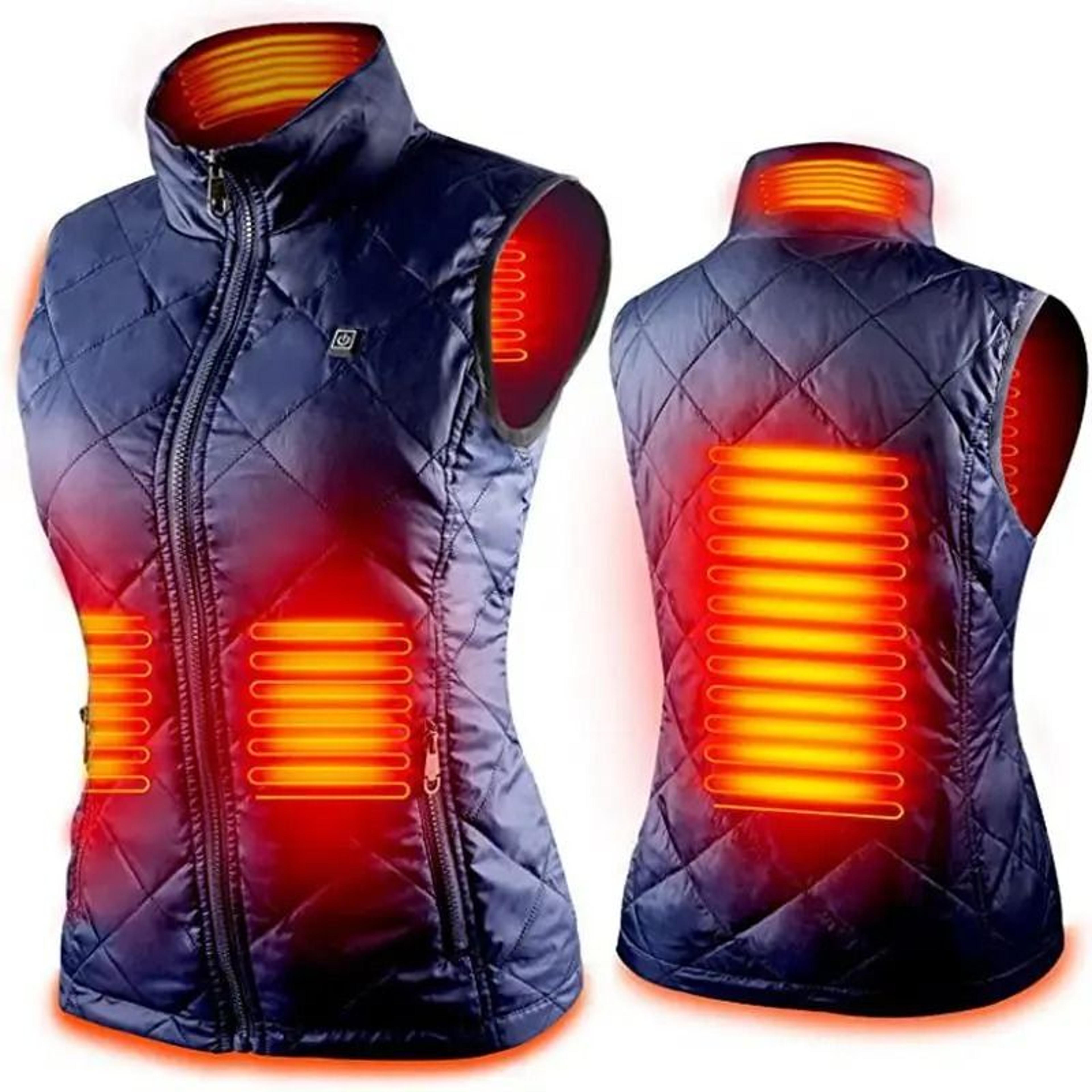 Women USB Infrared Electric Heating Vest Thermal Cotton Jacket 0