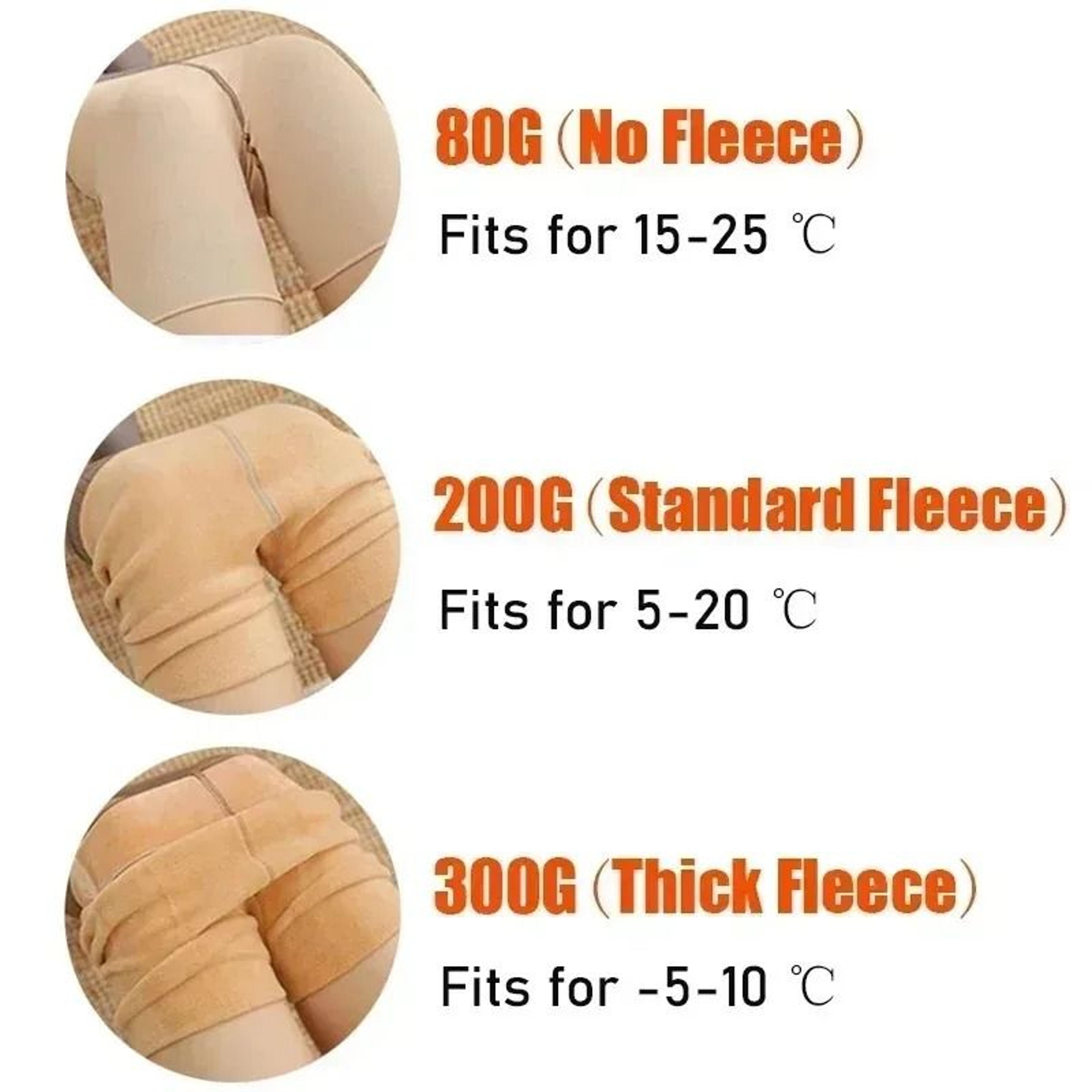 Women Winter Fleece Velvet Thermal Pantyhose High Waist Translucent Leggings 5