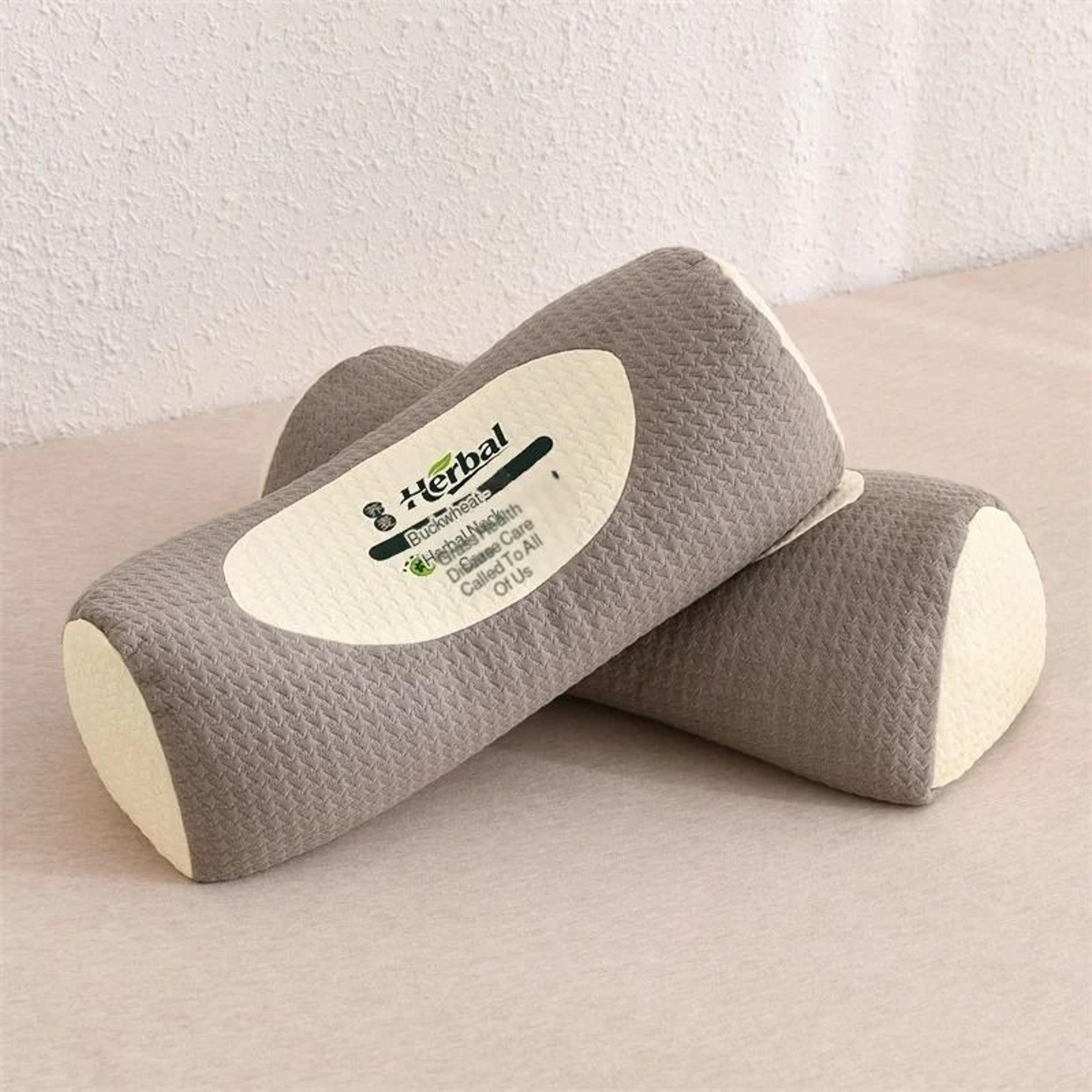 Adult Buckwheat Cylindrical Cervical Pillow For Neck Support 1