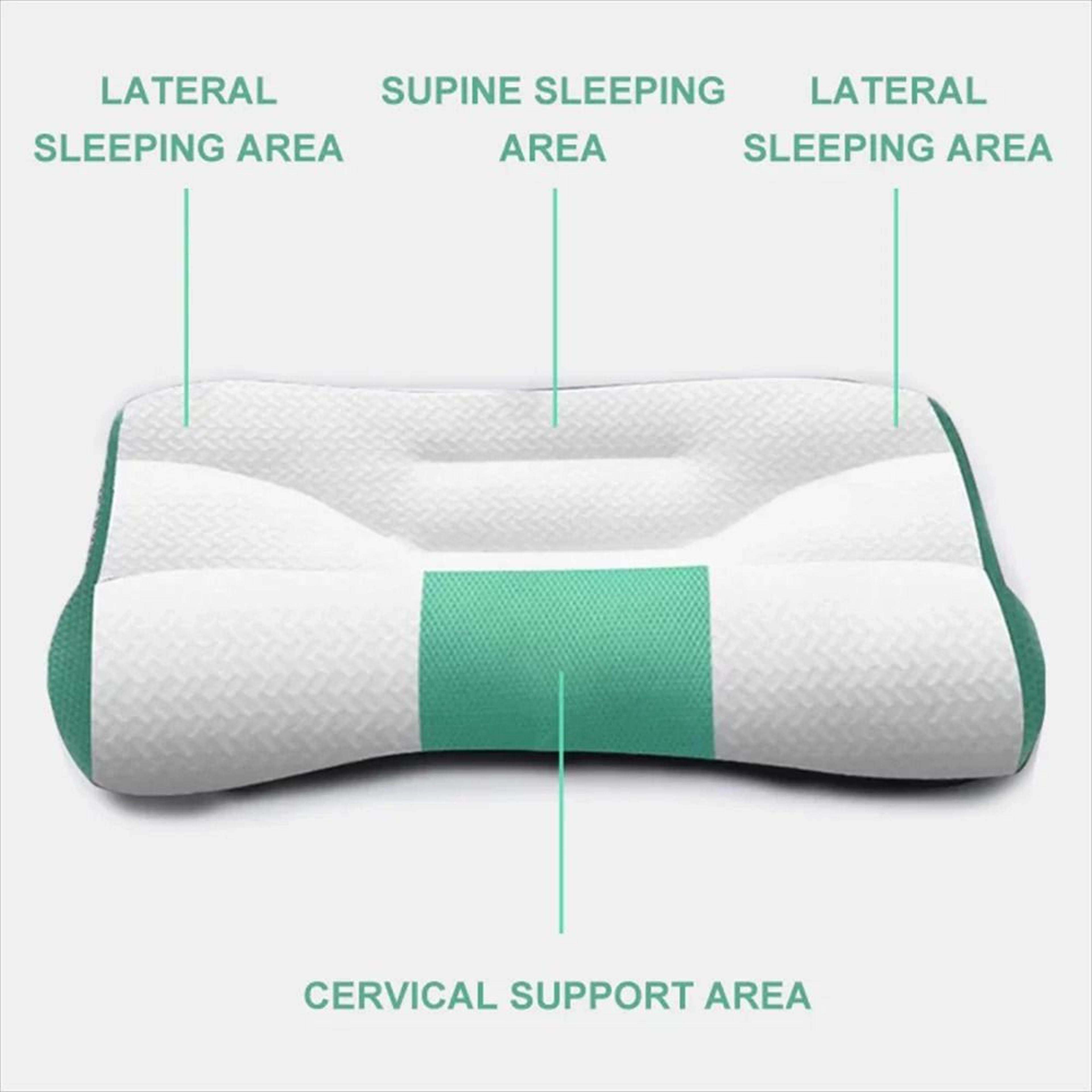 Cervical Memory Foam Pillow Ergonomic Support Goose Down Style 3