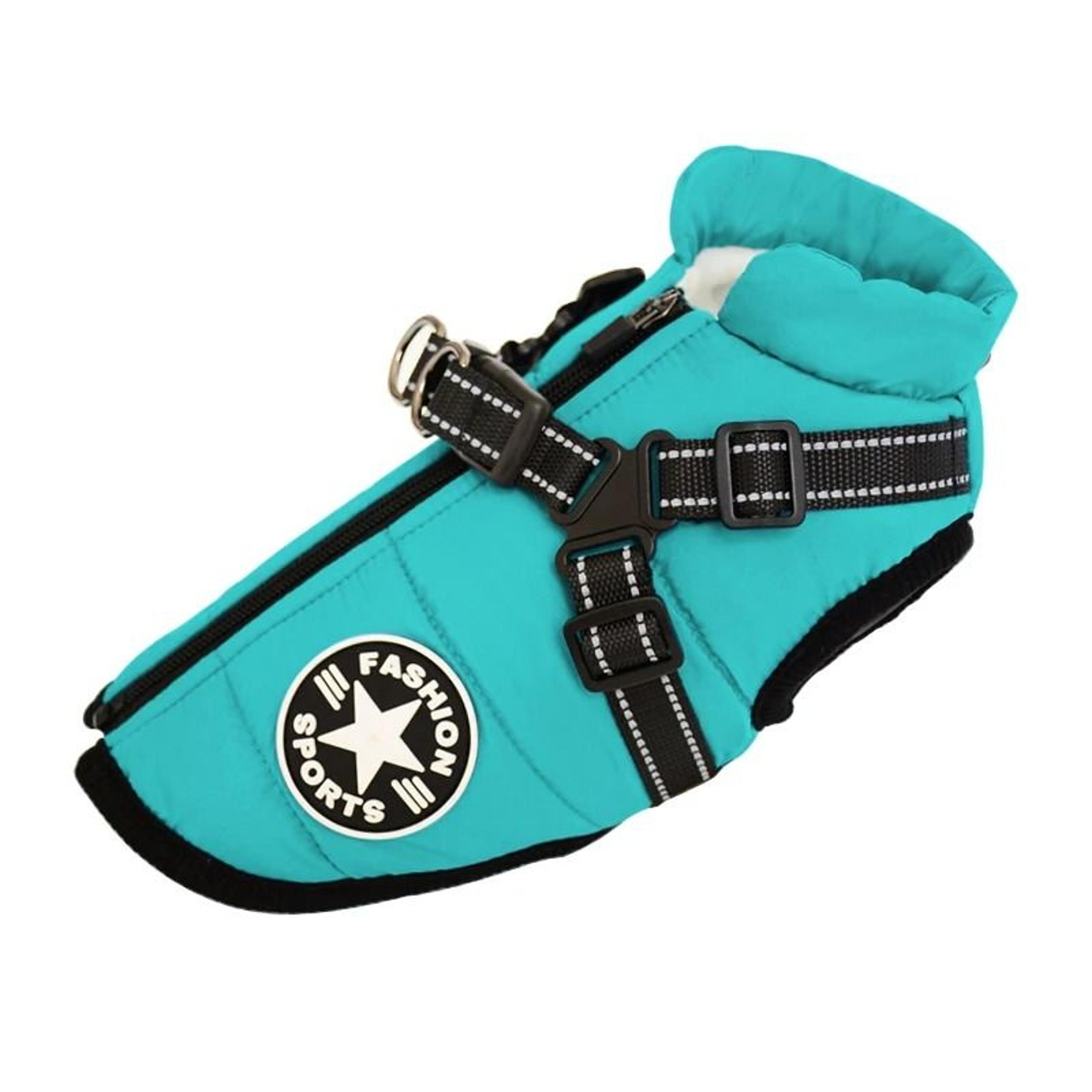 Waterproof Warm Dog Jacket Vest Winter Dog Clothes With Harness 11