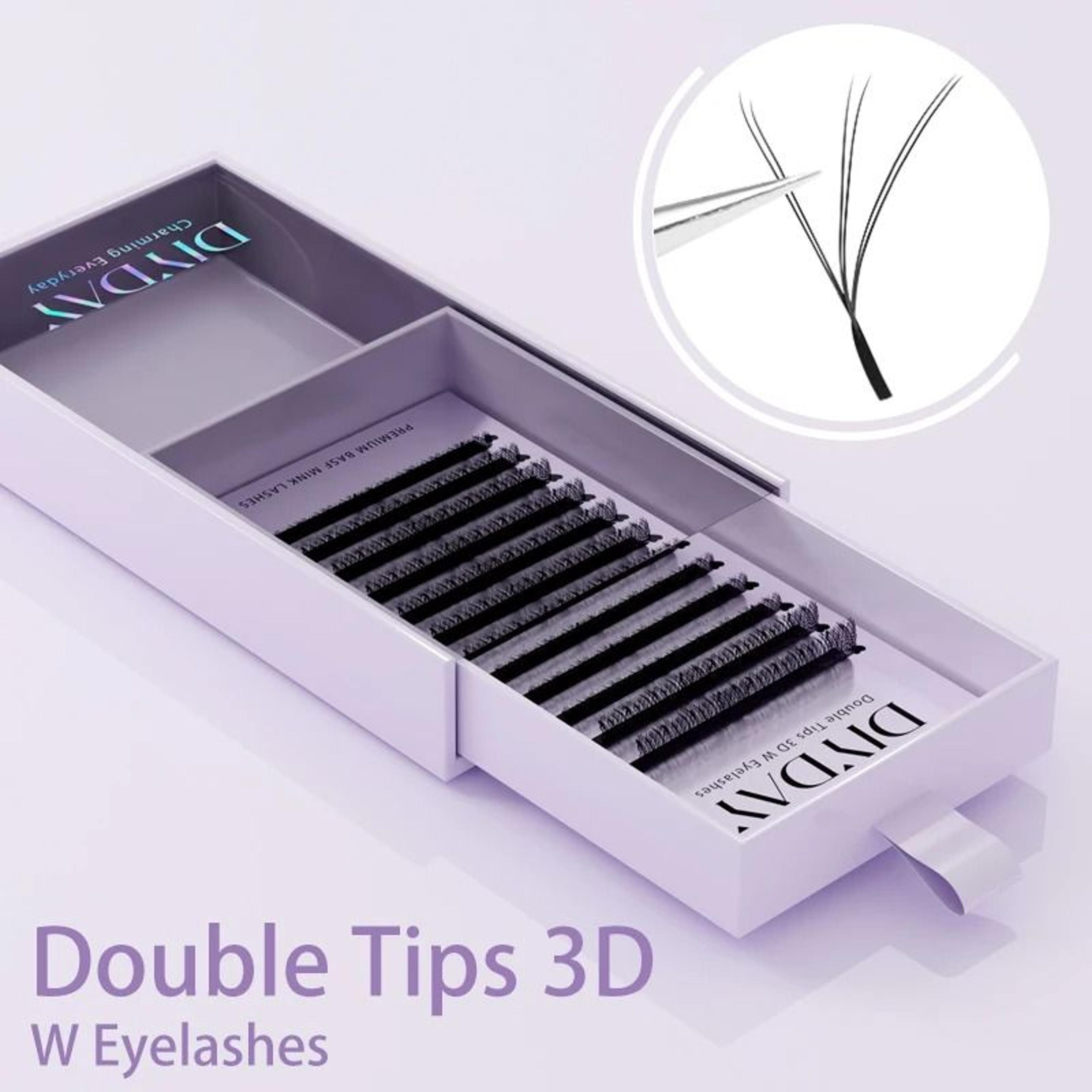 DIYDAY W Shape Eyelash Extensions Premade Fan Volume Lashes 11