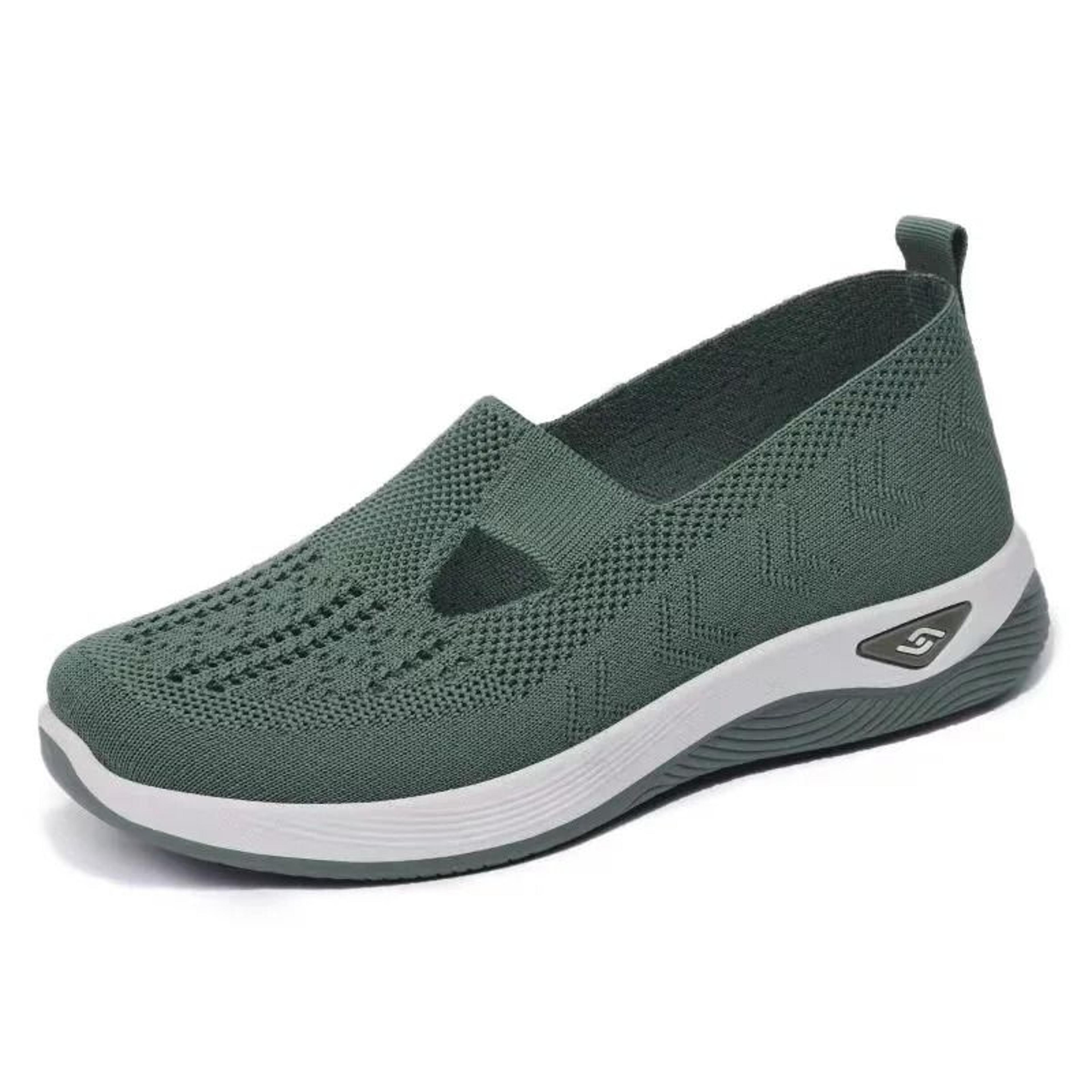 Women Mesh Breathable Slip On Platform Casual Walking Shoes 3