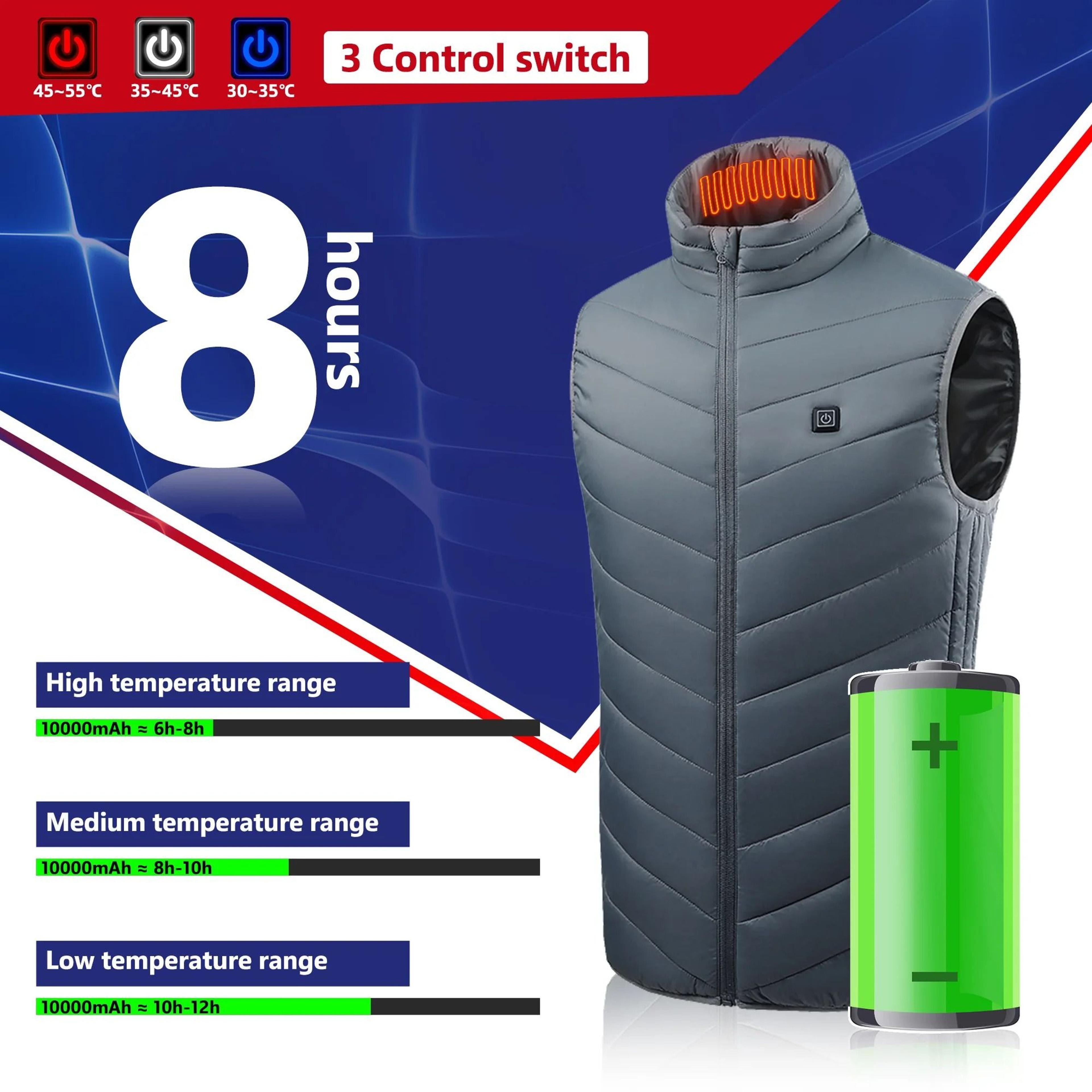 Heated Vest Electric Jacket USB Rechargeable Heating Coat For Men And Women Outdoor Sportswear 3