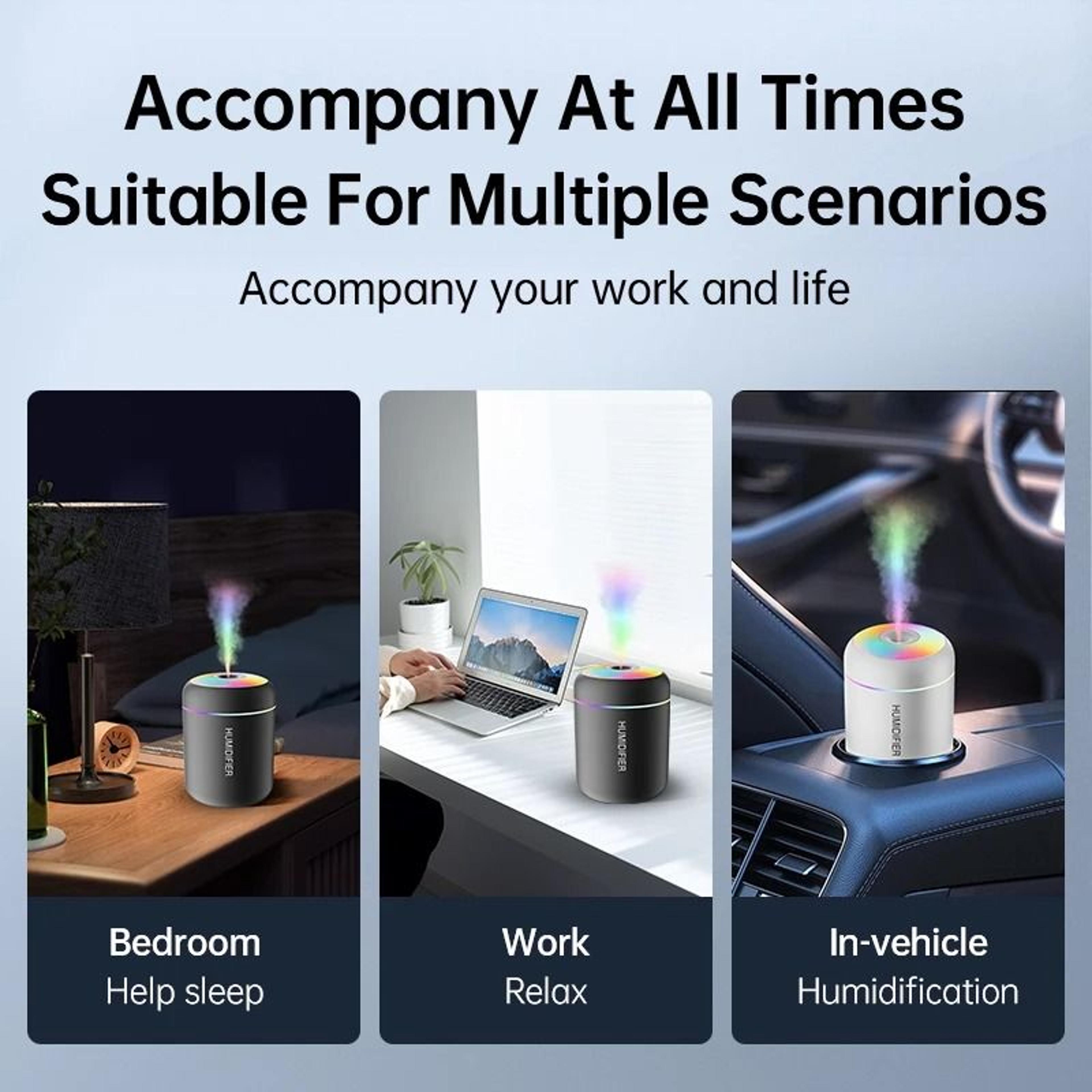Mini USB Air Humidifier 180ML Aroma Diffuser 5