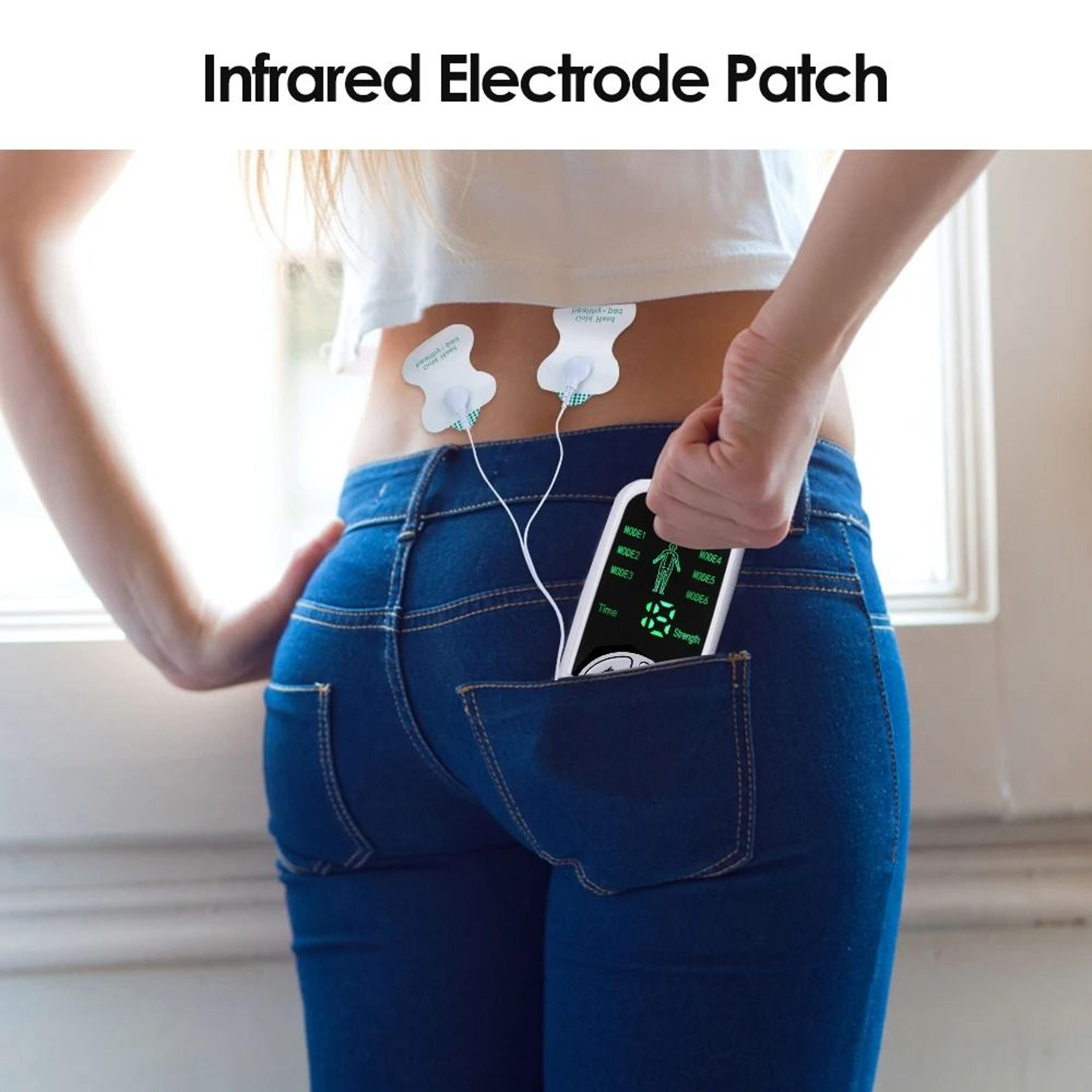 EMS Electric Muscle Stimulator TENS Acupuncture Physiotherapy Body Massager With 4 Or 8 Electrode P 4