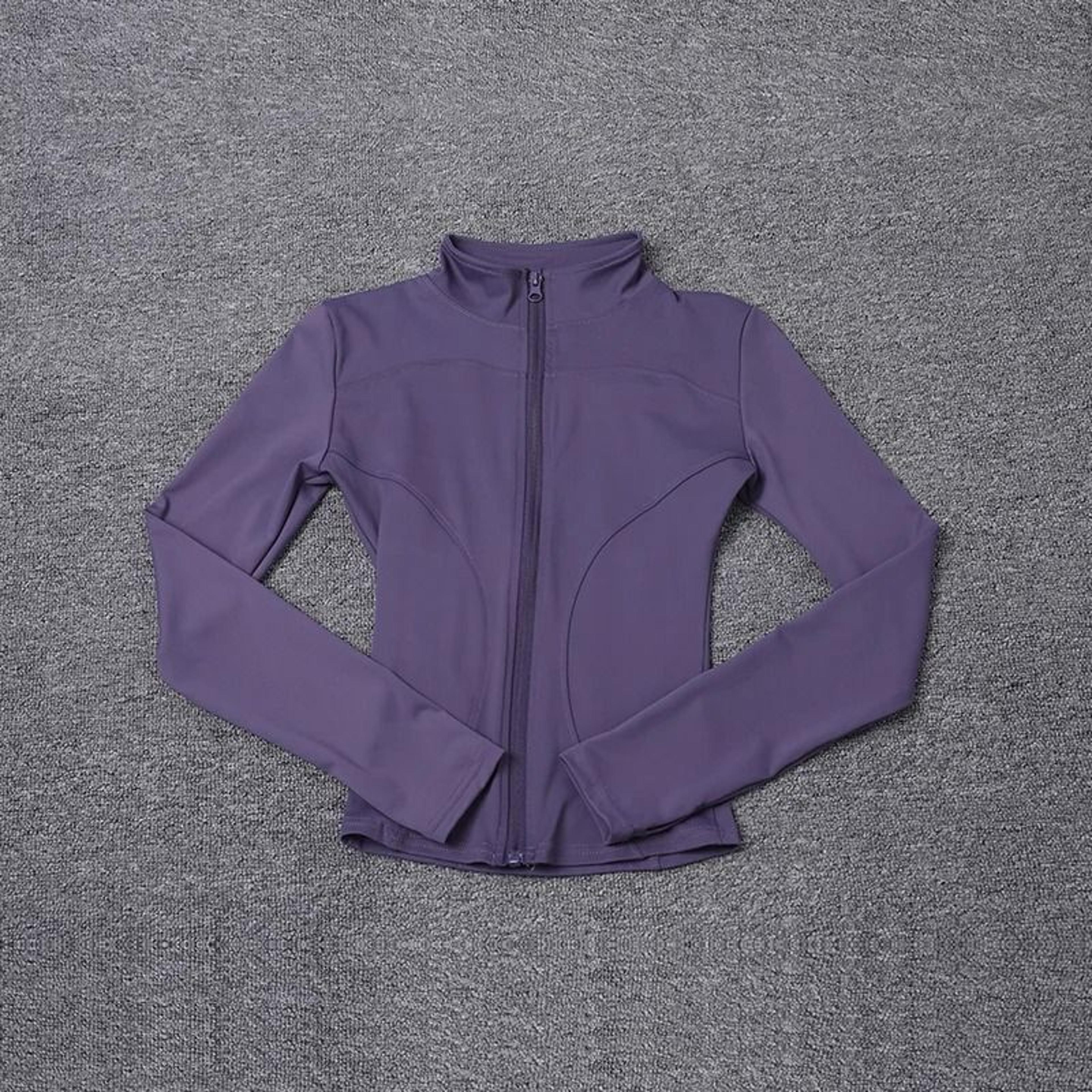 Women Sport Jacket Long Sleeve Workout Coat Gym Training Yoga Top 5