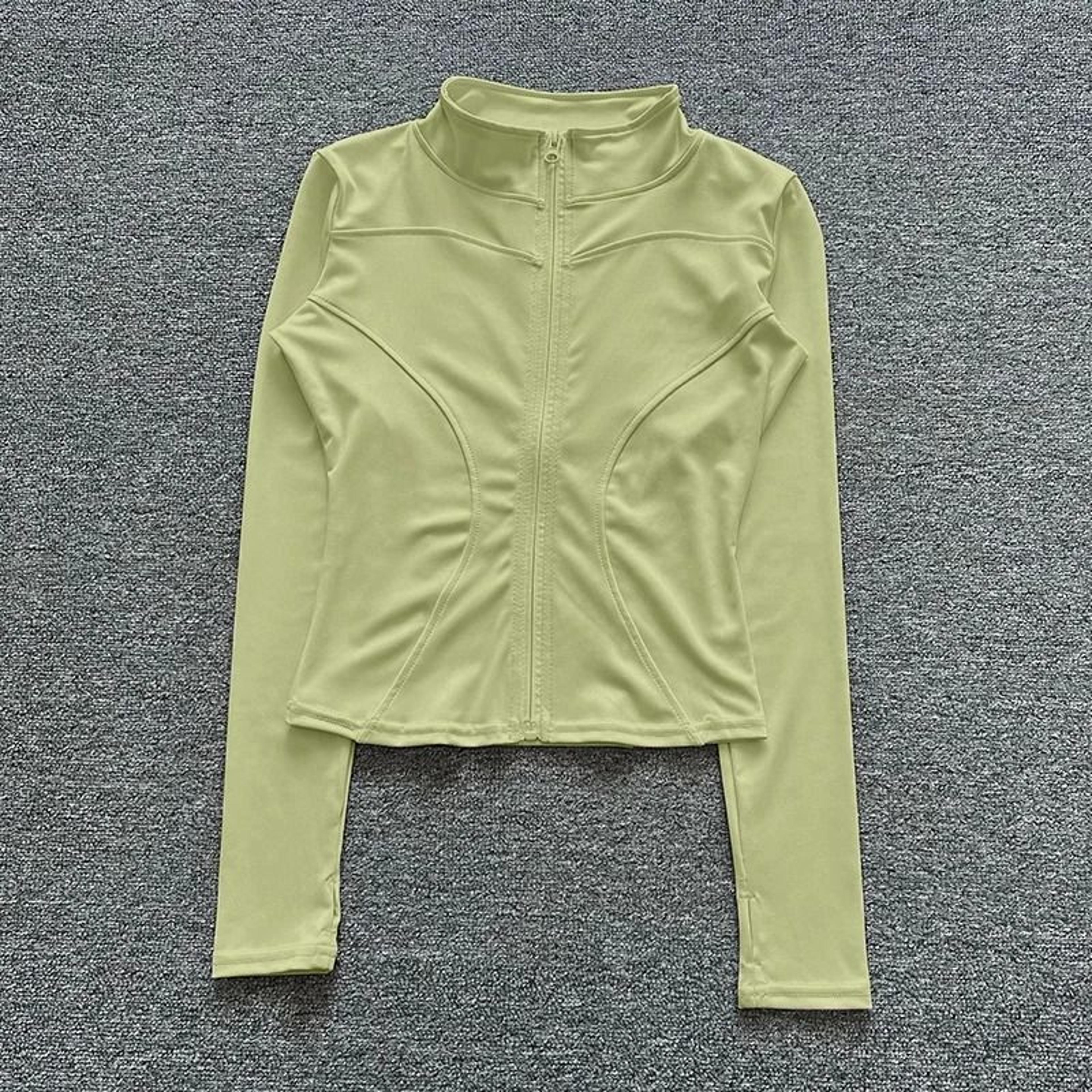 Women Sport Jacket Long Sleeve Workout Coat Gym Training Yoga Top 18