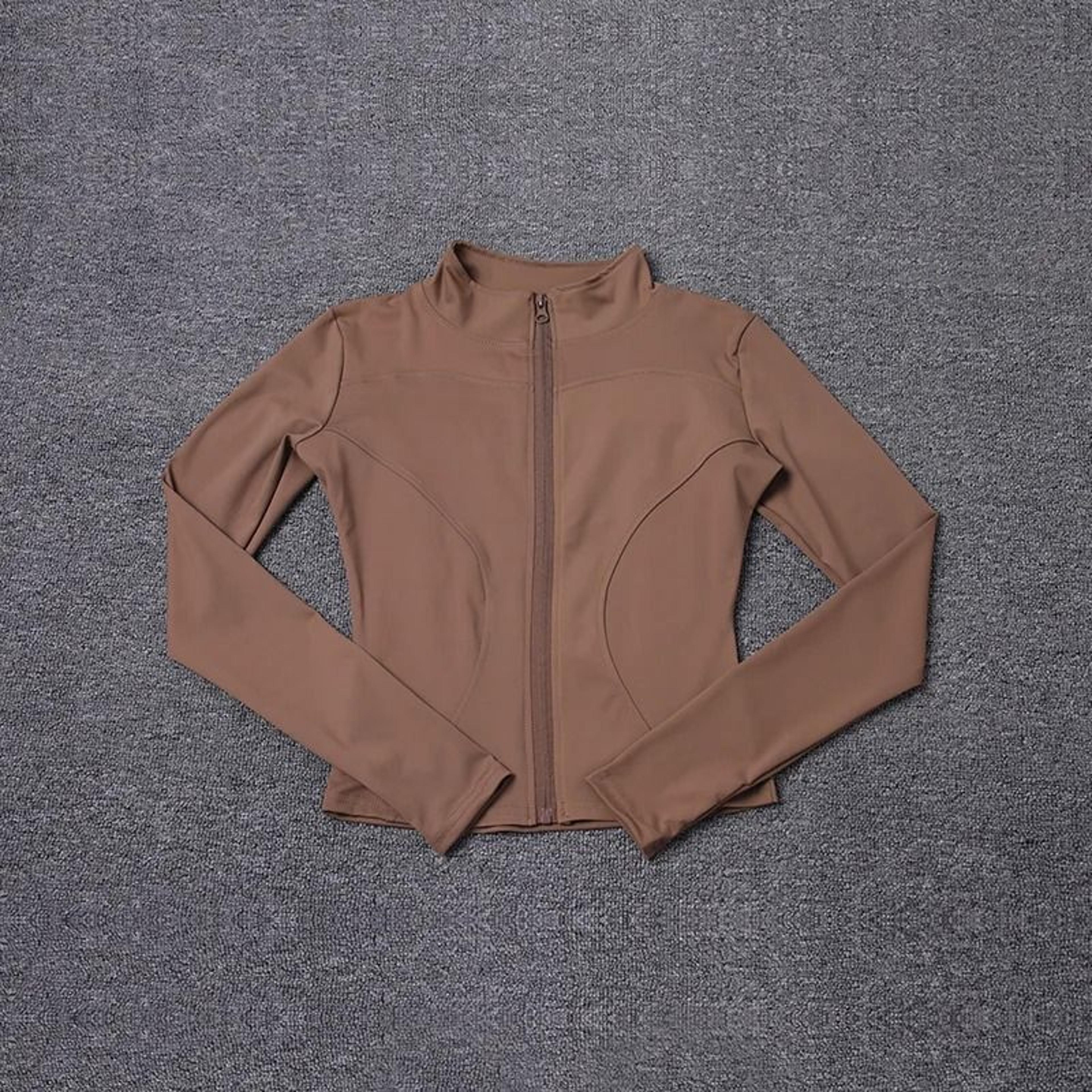 Women Sport Jacket Long Sleeve Workout Coat Gym Training Yoga Top 20