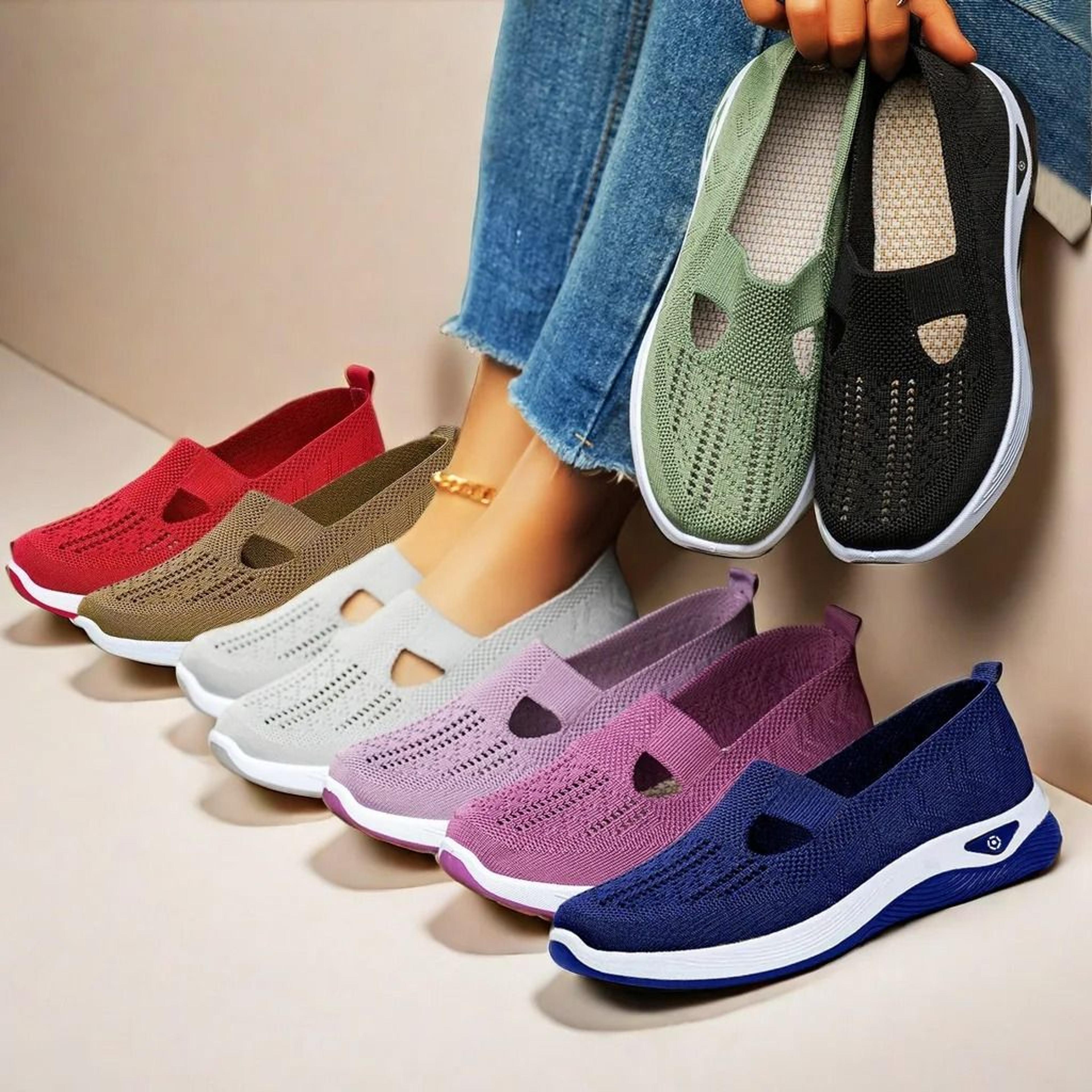 Summer Women Breathable Anti Slip Soft Bottom Casual Walking Shoes 5