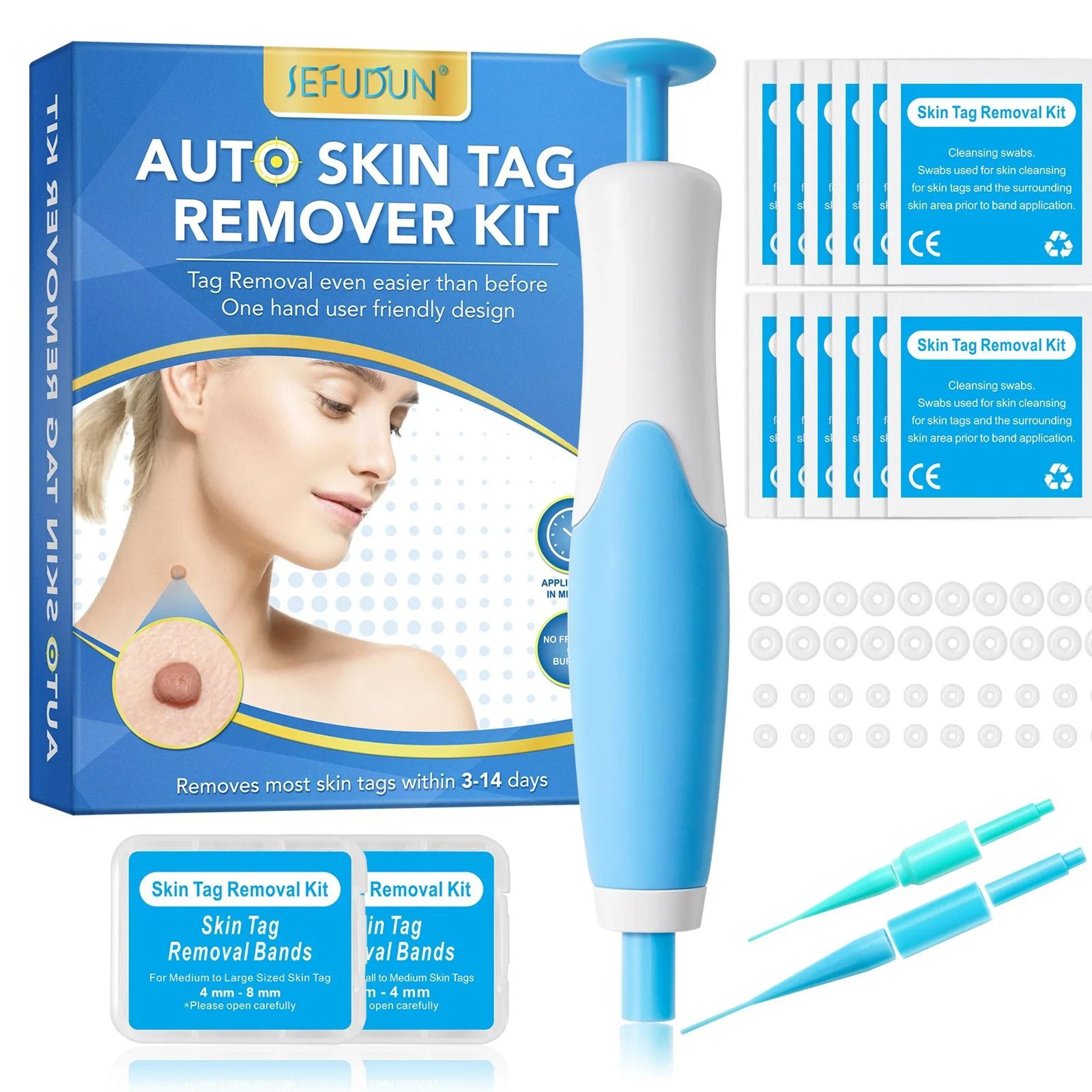 Auto Large Size Skin Tag Removal Kit For 4 To 9mm Skin Tags With Cleansing Swabs Home Skin Care Too 12