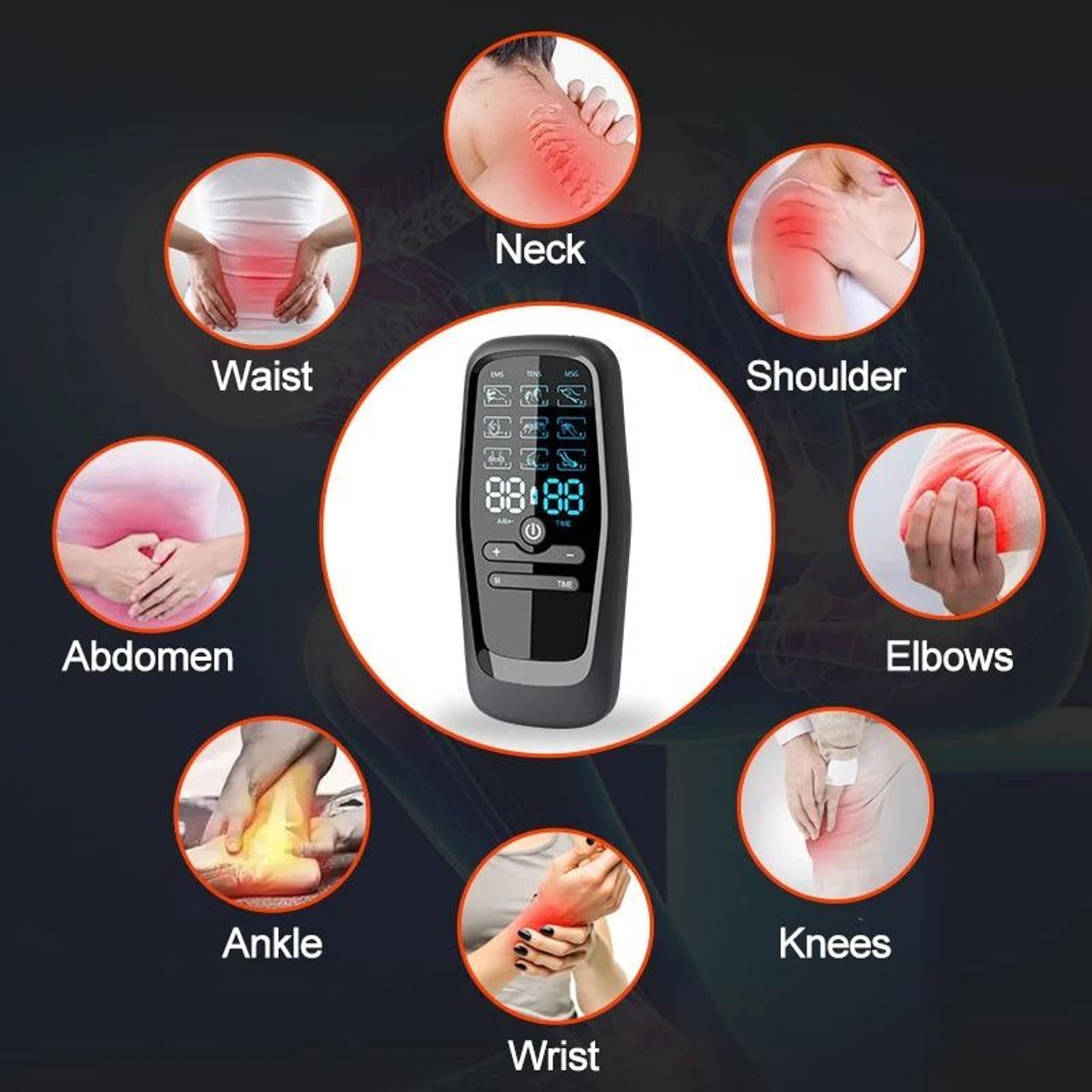 Physiotherapy TENS EMS Muscle Stimulator Electric Body Massage Therapy Device 1