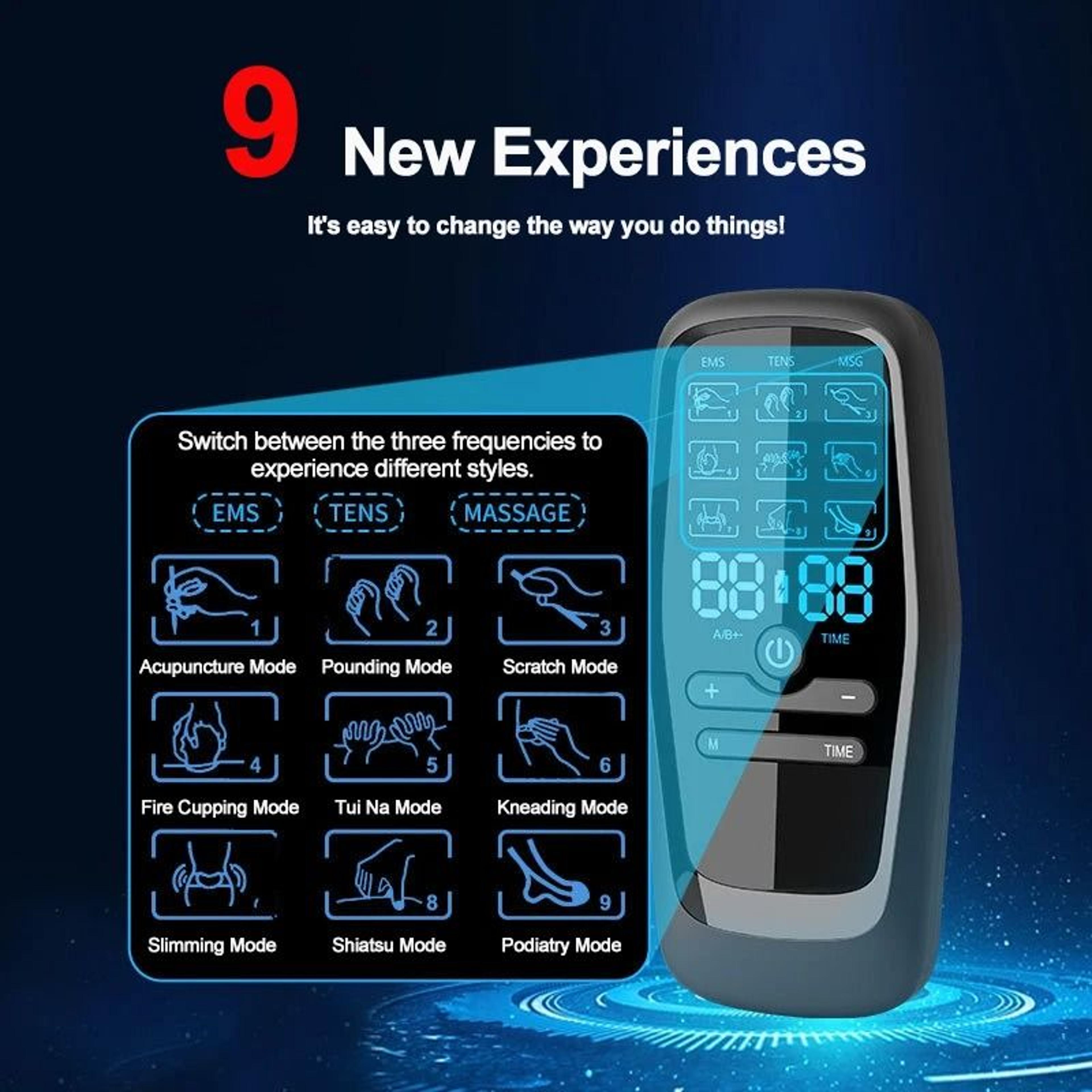 Physiotherapy TENS EMS Muscle Stimulator Electric Body Massage Therapy Device 3