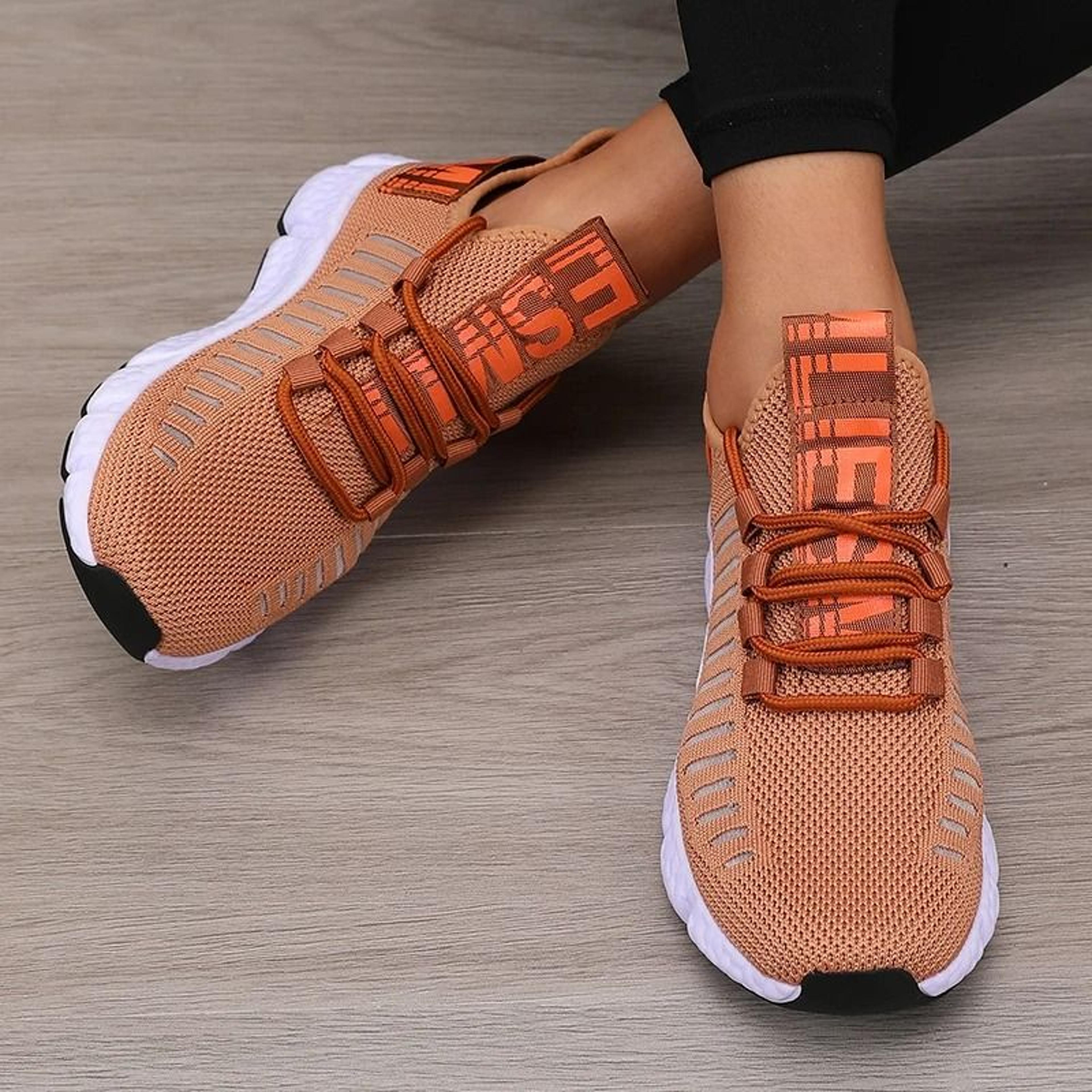 Women Sports Shoes Mesh Lightweight Soft Sole Flat Walking Shoes 10