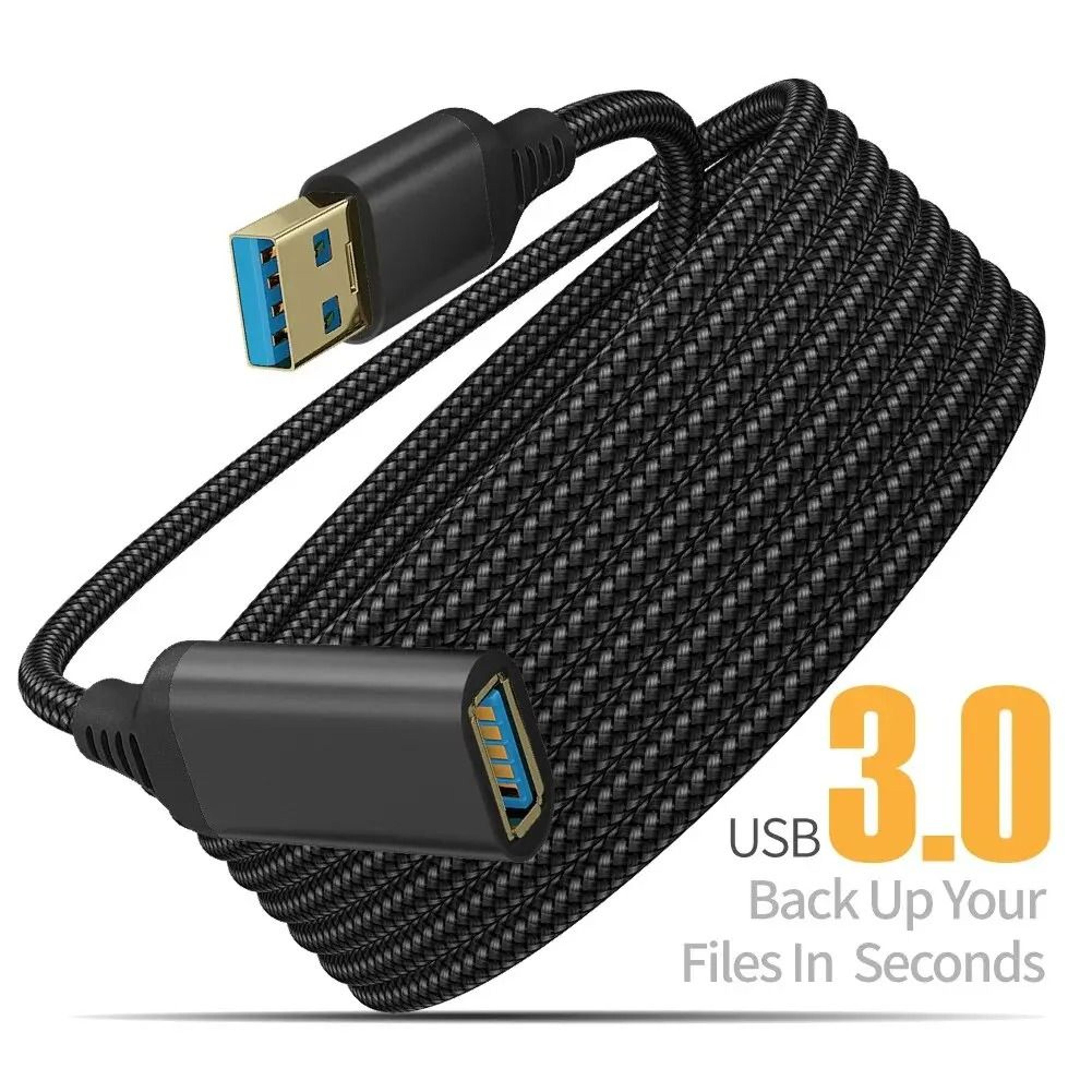 UTHAI Nylon Braided USB 30 Male To Female Extension Cable 6