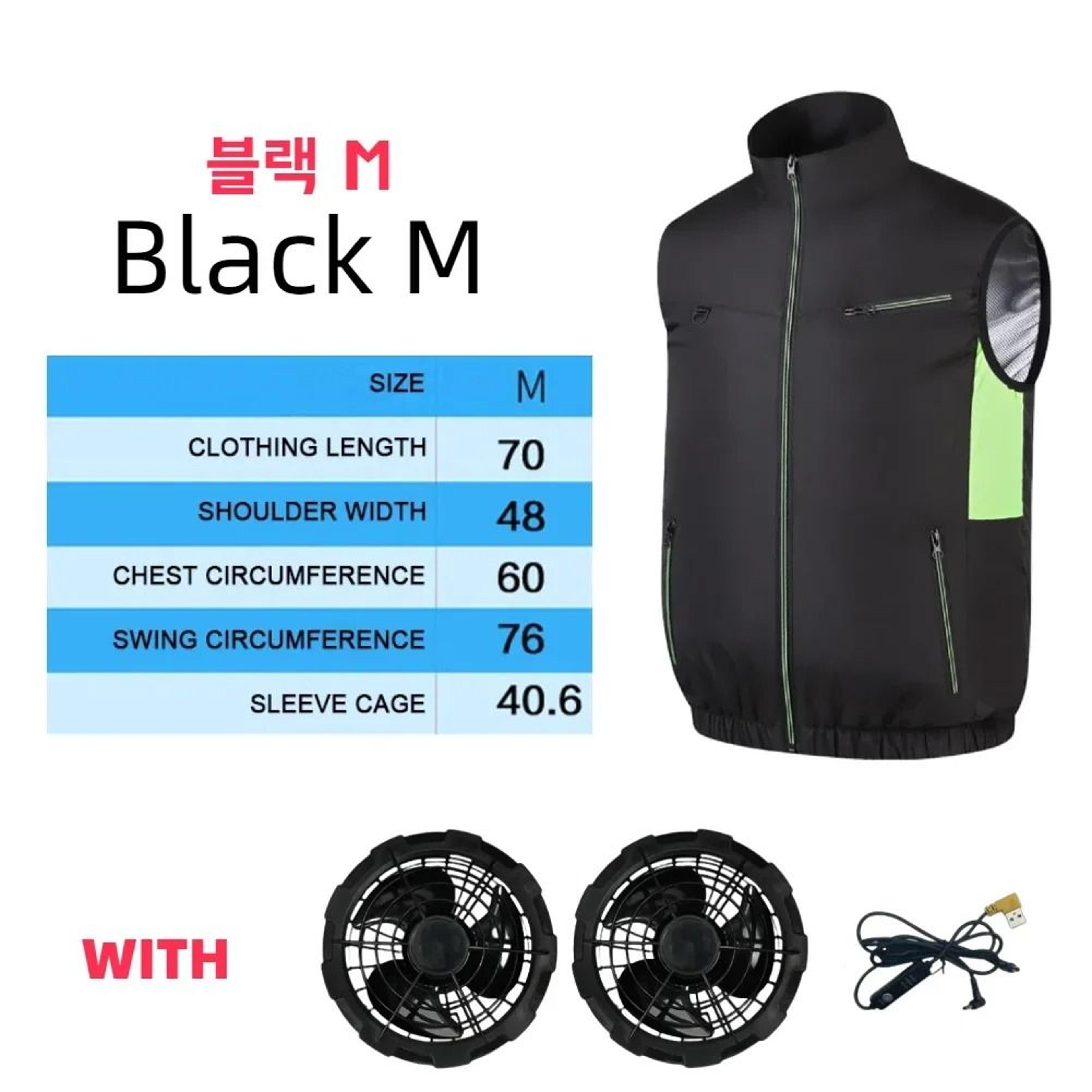 Cooling Fan Vest Wearable Air Conditioned Work Vest 16