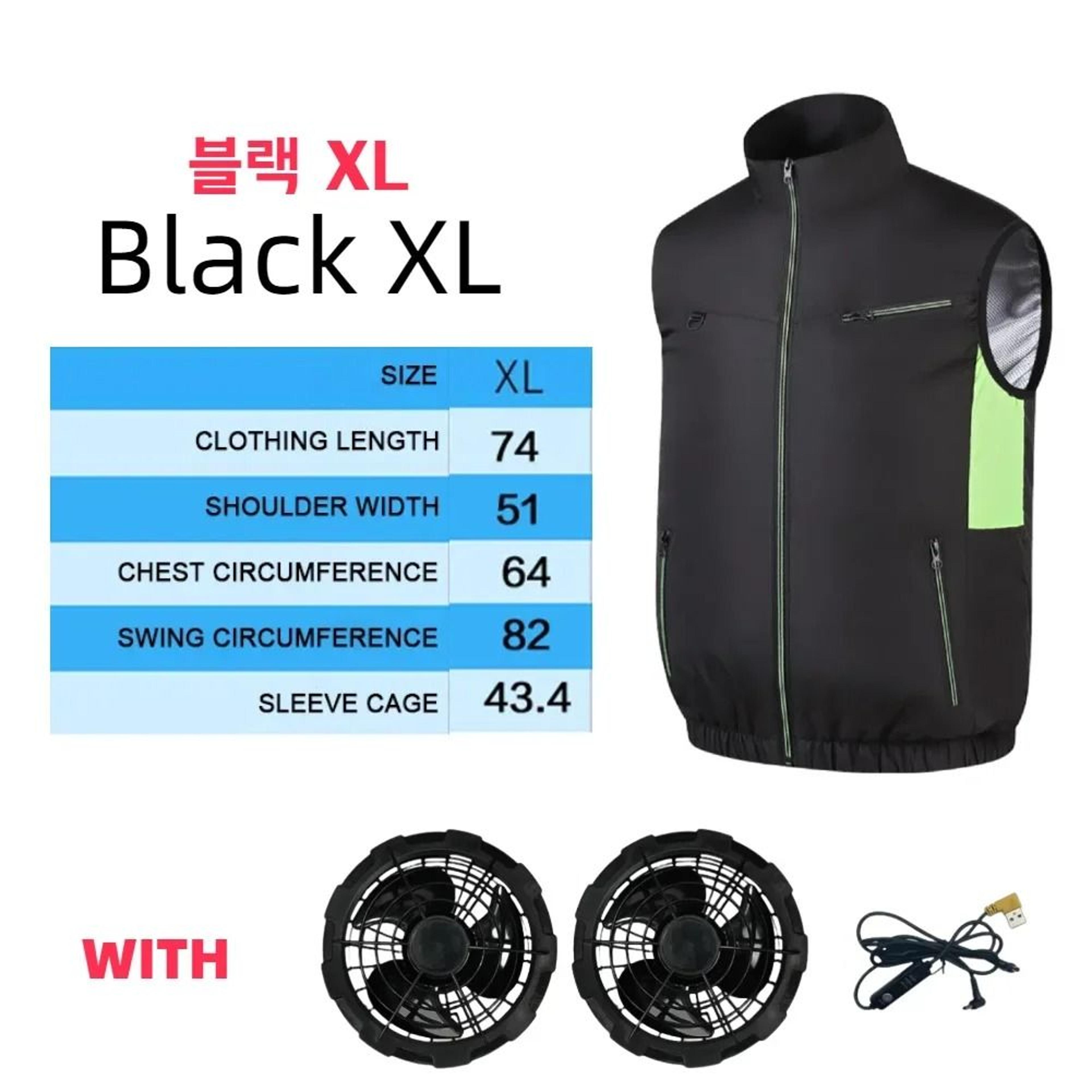 Cooling Fan Vest Wearable Air Conditioned Work Vest 17