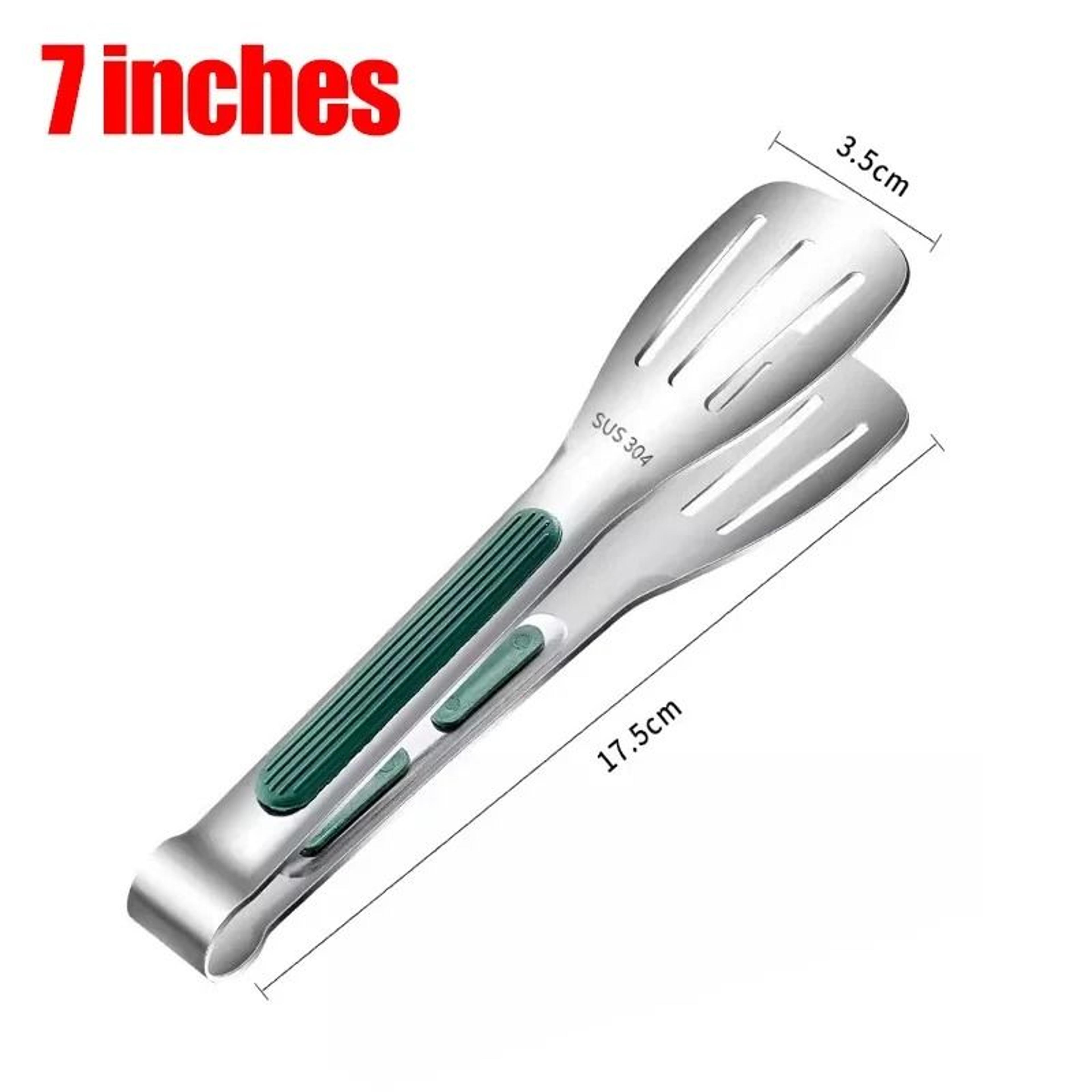 Stainless Steel Food Tongs BBQ Meat Salad Bread Clamp Non Slip Kitchen Tool 8