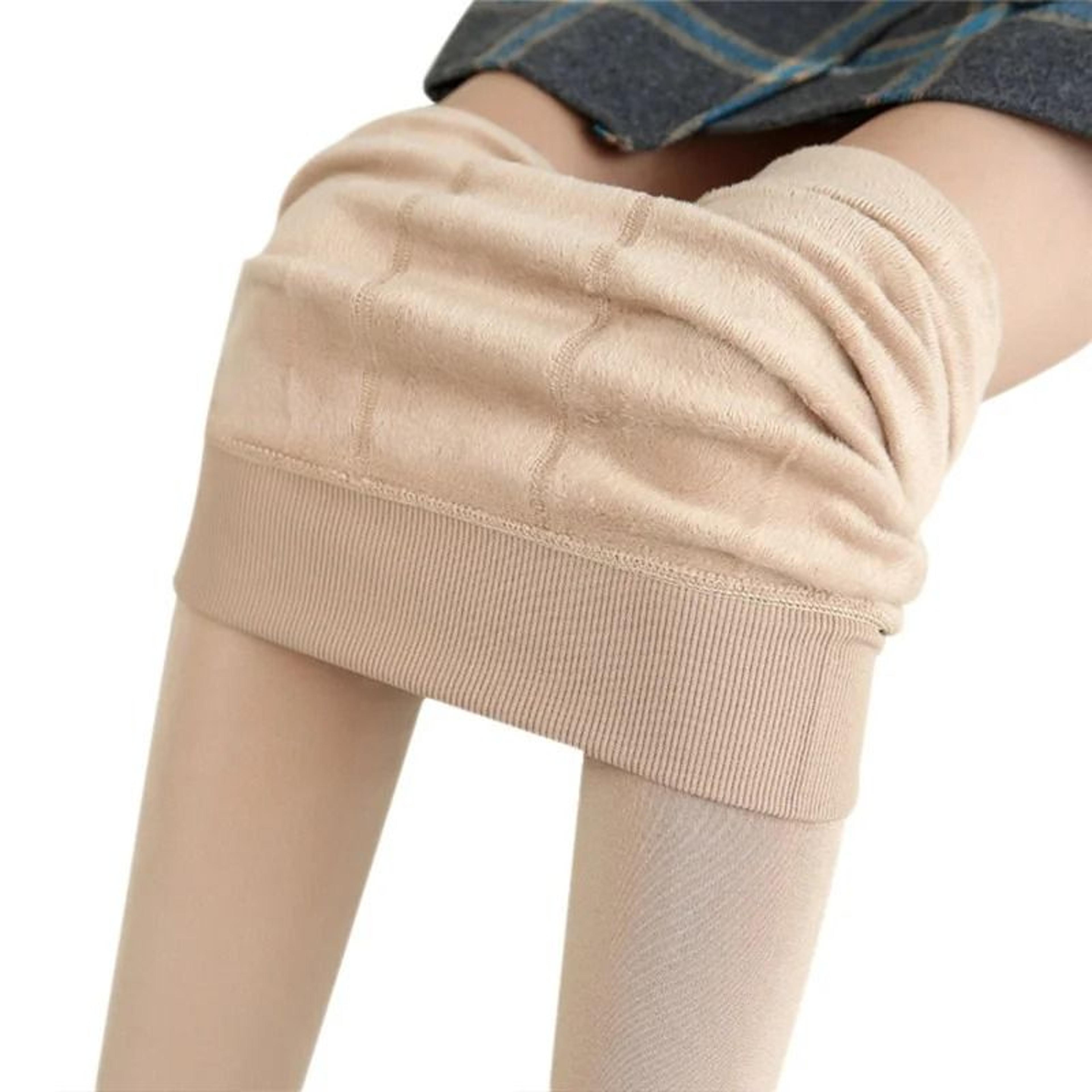 Womens Warm Velvet High Waist Winter Leggings 10