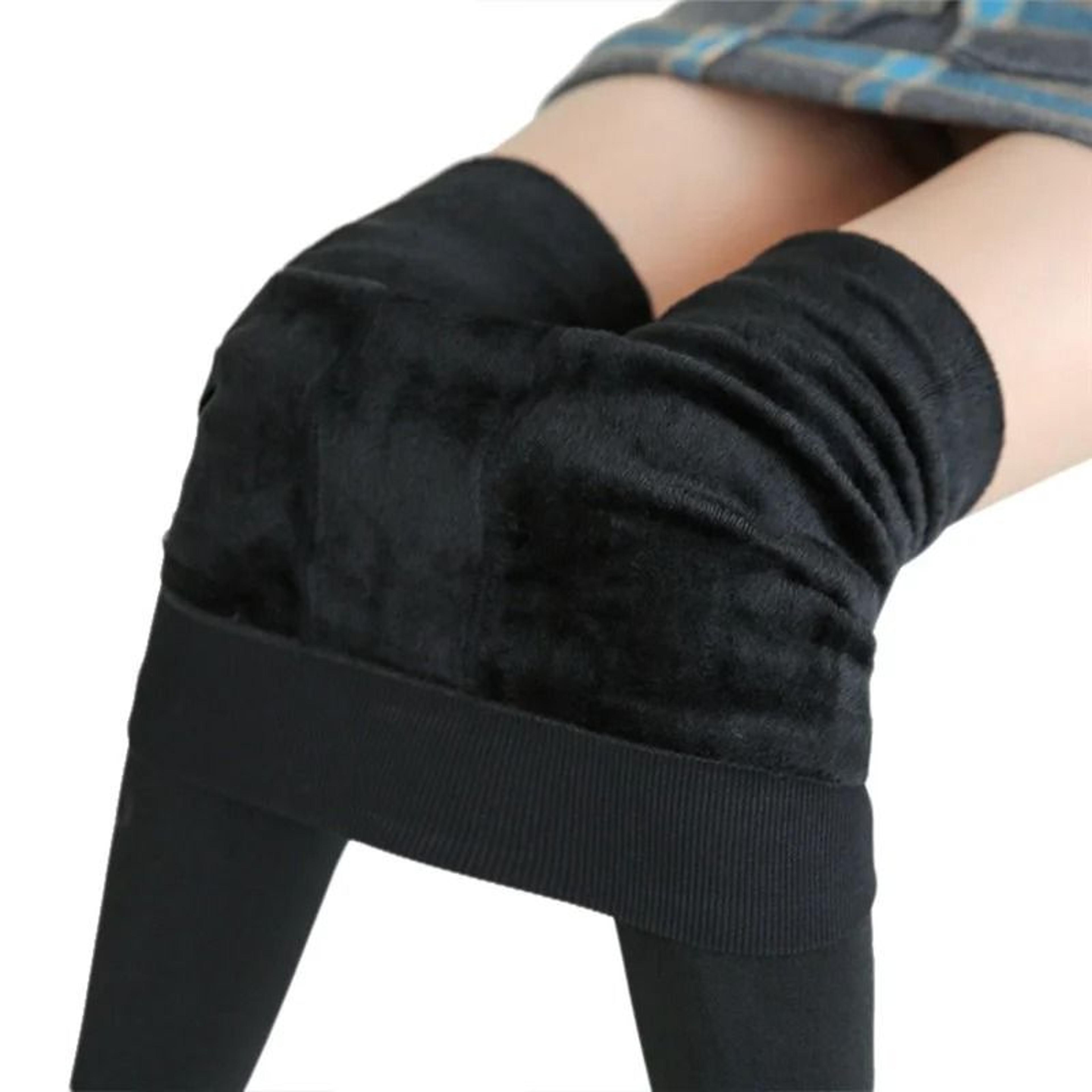 Womens Warm Velvet High Waist Winter Leggings 8