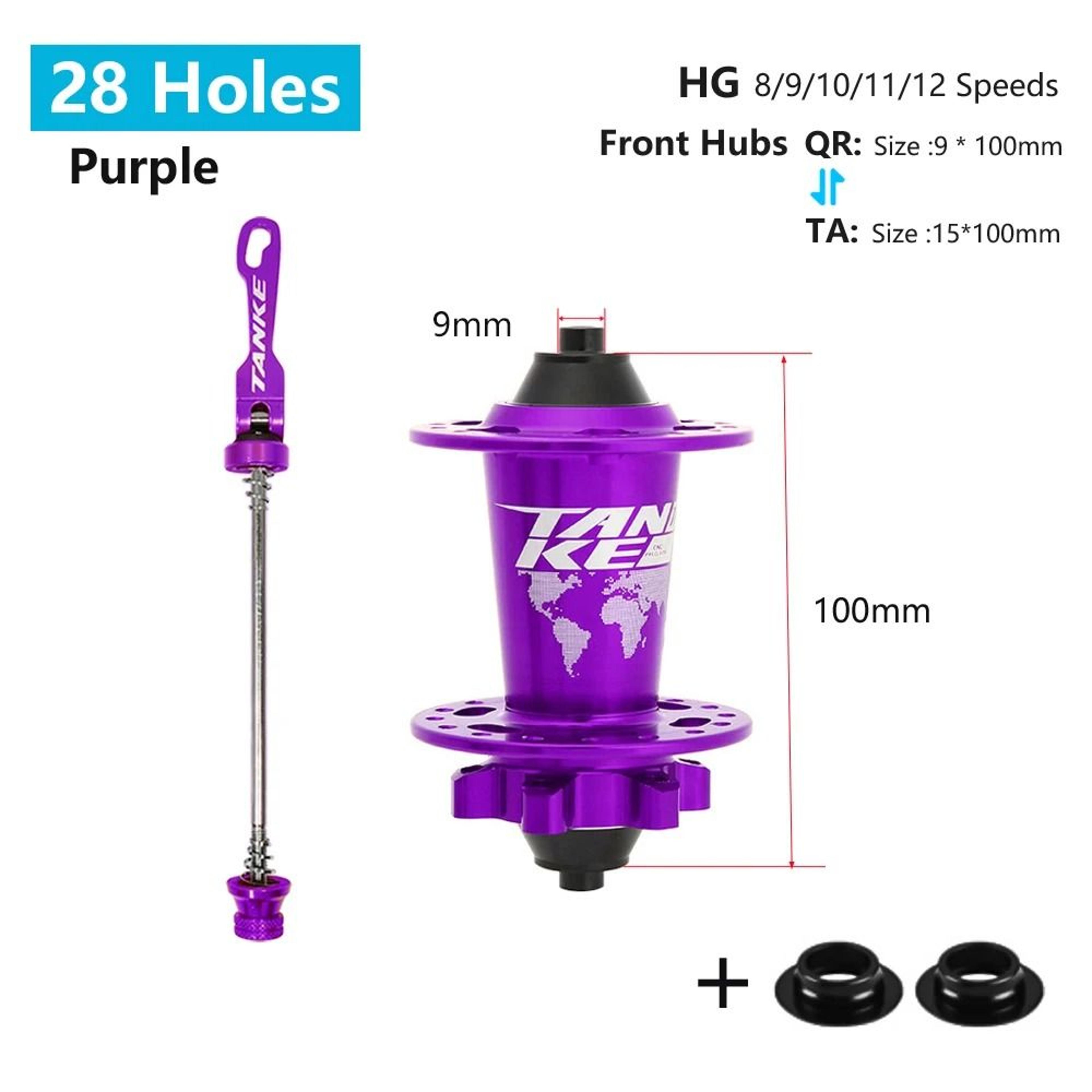 TANKE 120 Click MTB Hub Front Rear 28 32 36 Holes Disc Brake 24