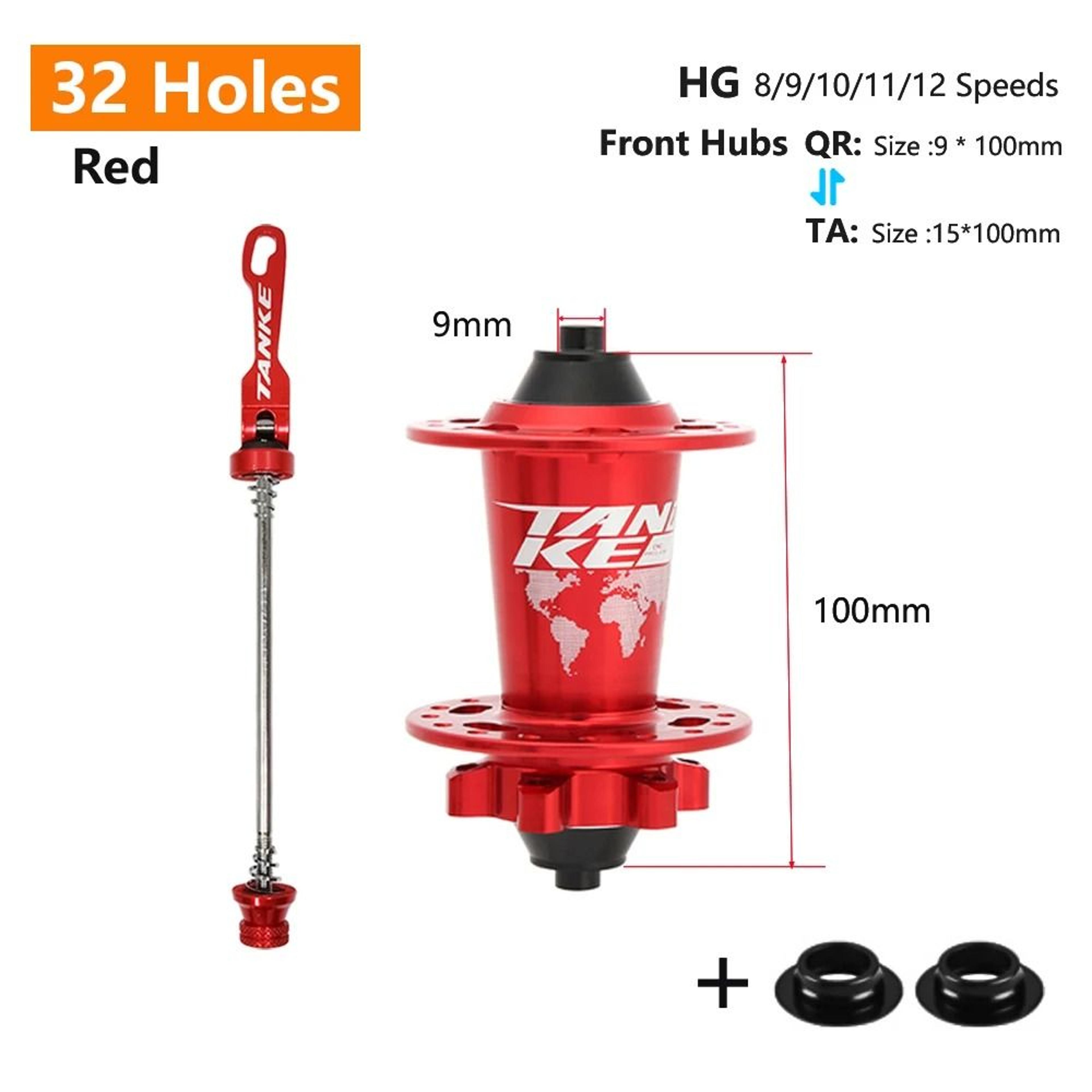 TANKE 120 Click MTB Hub Front Rear 28 32 36 Holes Disc Brake 27