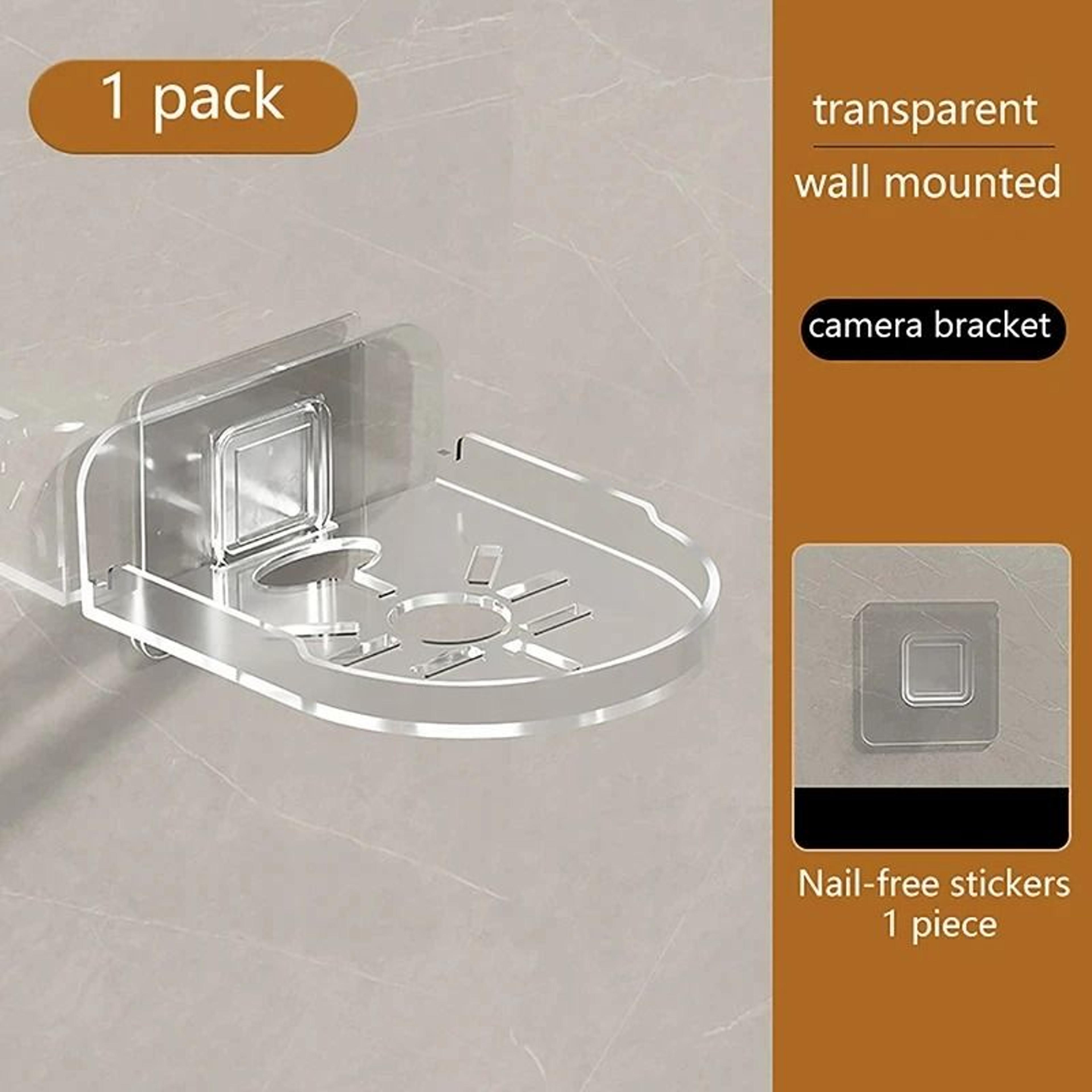 Punch Free Security Surveillance Camera Stand Self Adhesive Wall Bracket 7