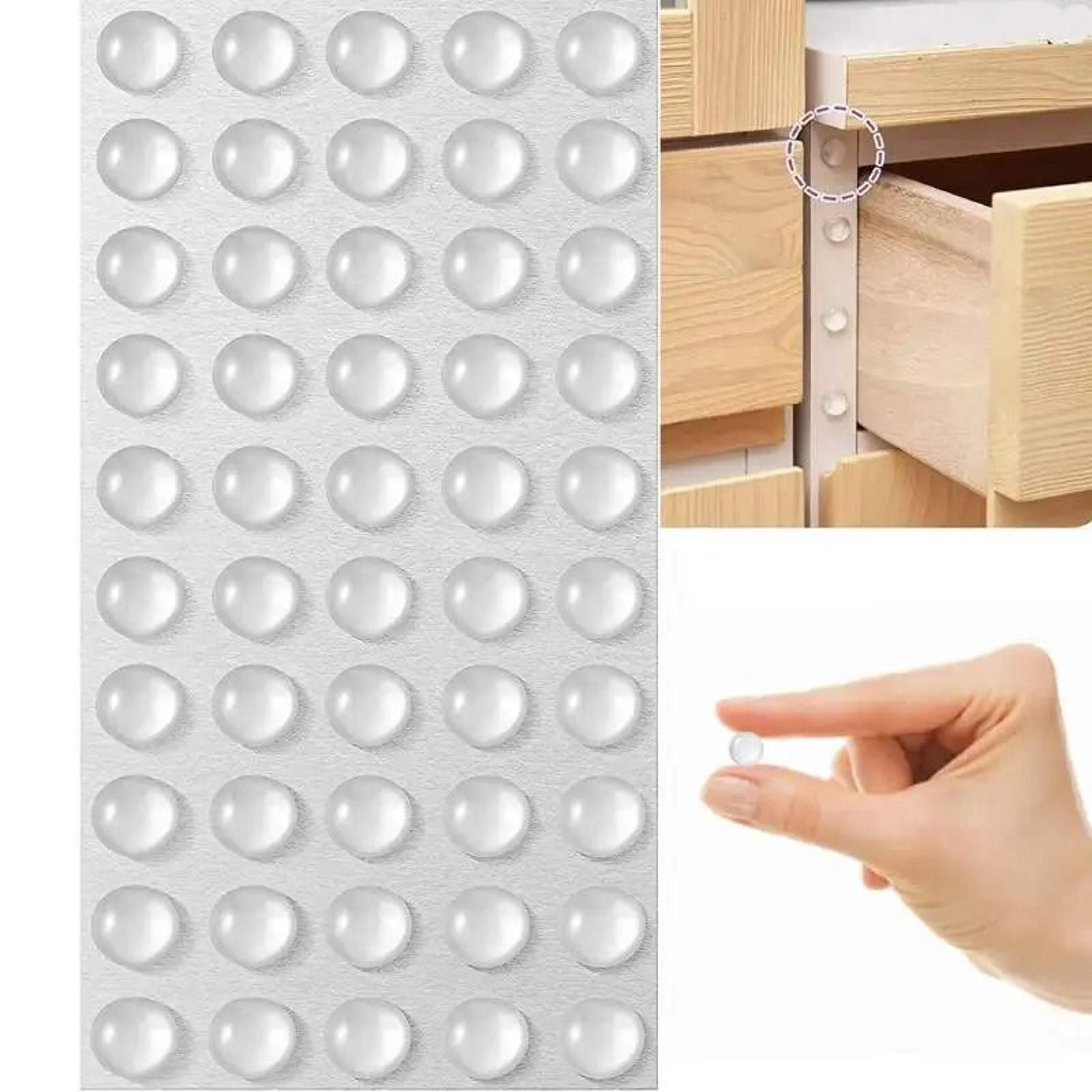 100 pcs self adhesive silicone door stopper buffer pads