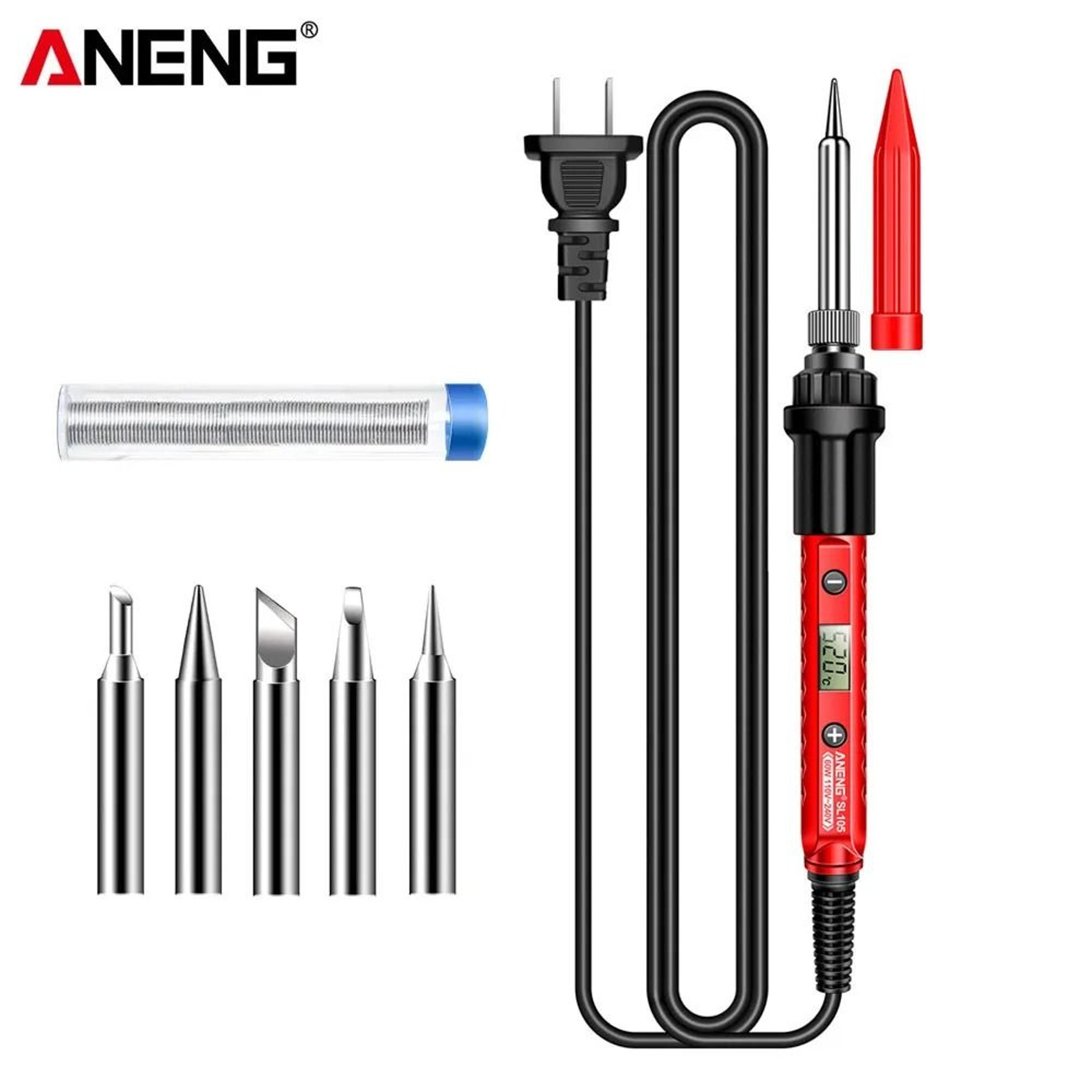 ANENG Electric Soldering Iron SL105 Digital Display Adjustable Temperature Soldering Tool 8