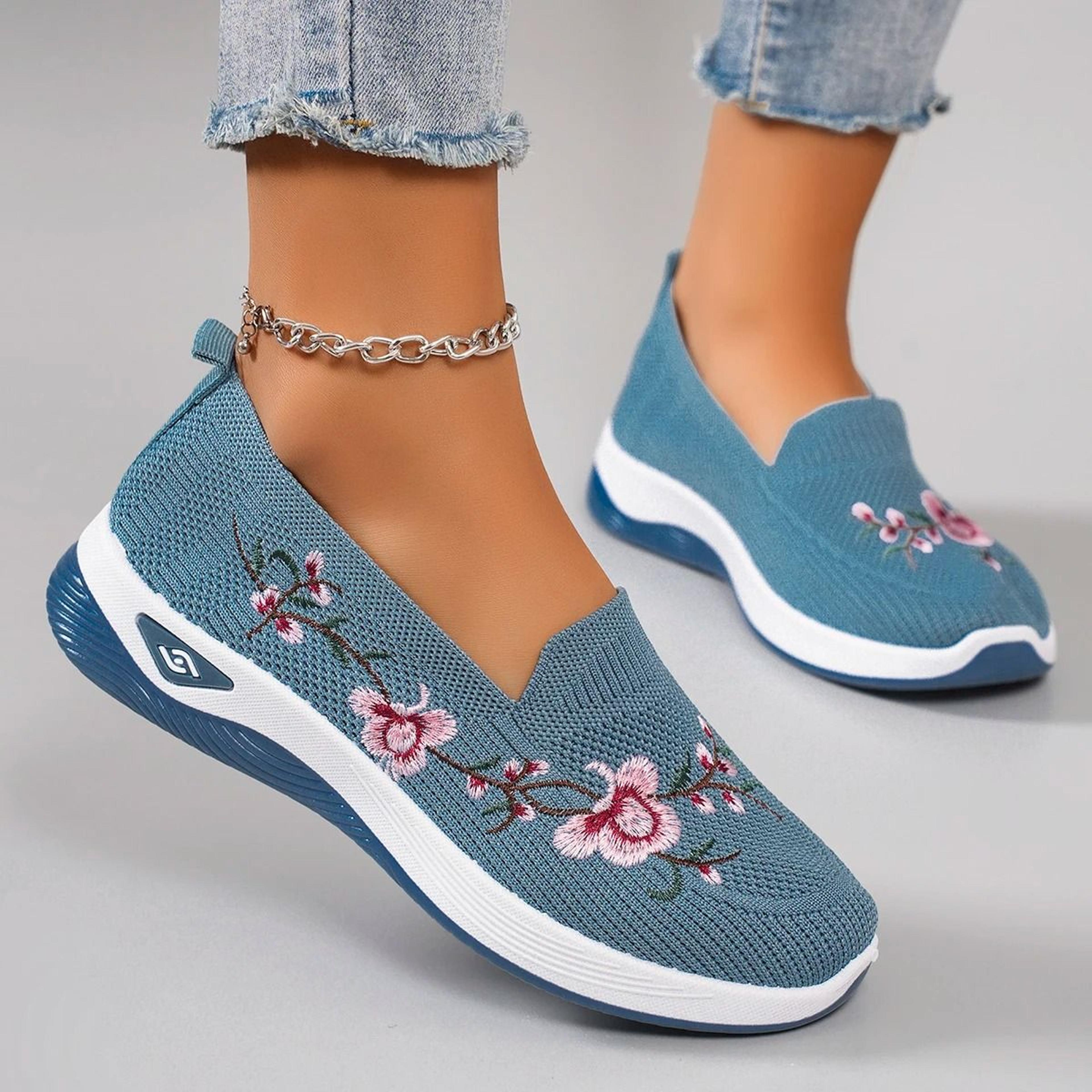 Women Breathable Mesh Flat Casual Sneaker 5