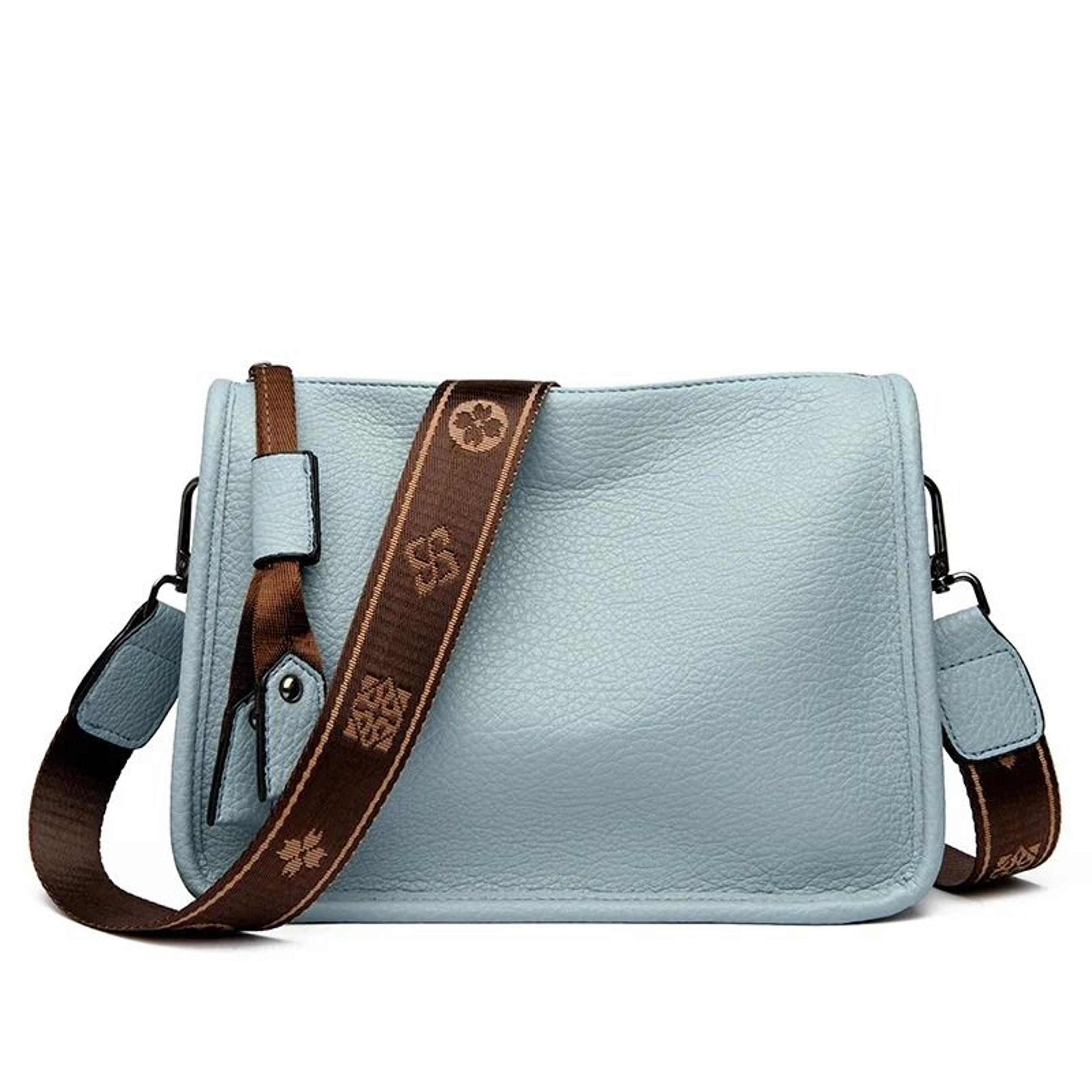 Women Genuine Leather Tote Bag Soft Cowhide Shoulder Crossbody Bag 9