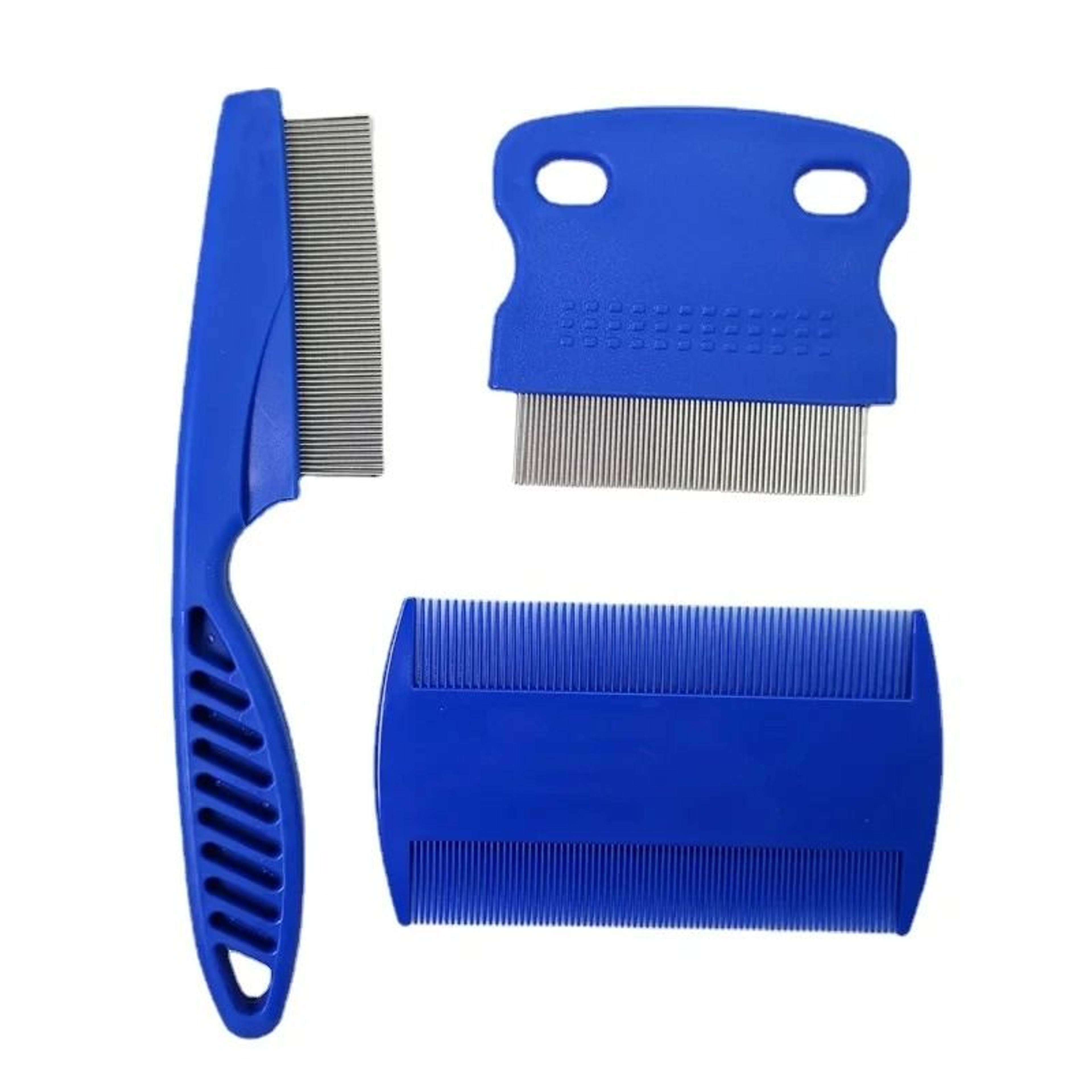 Flea Comb Cat Grooming Comb Set 3 Pcs For Lice  Mucus Removal 5