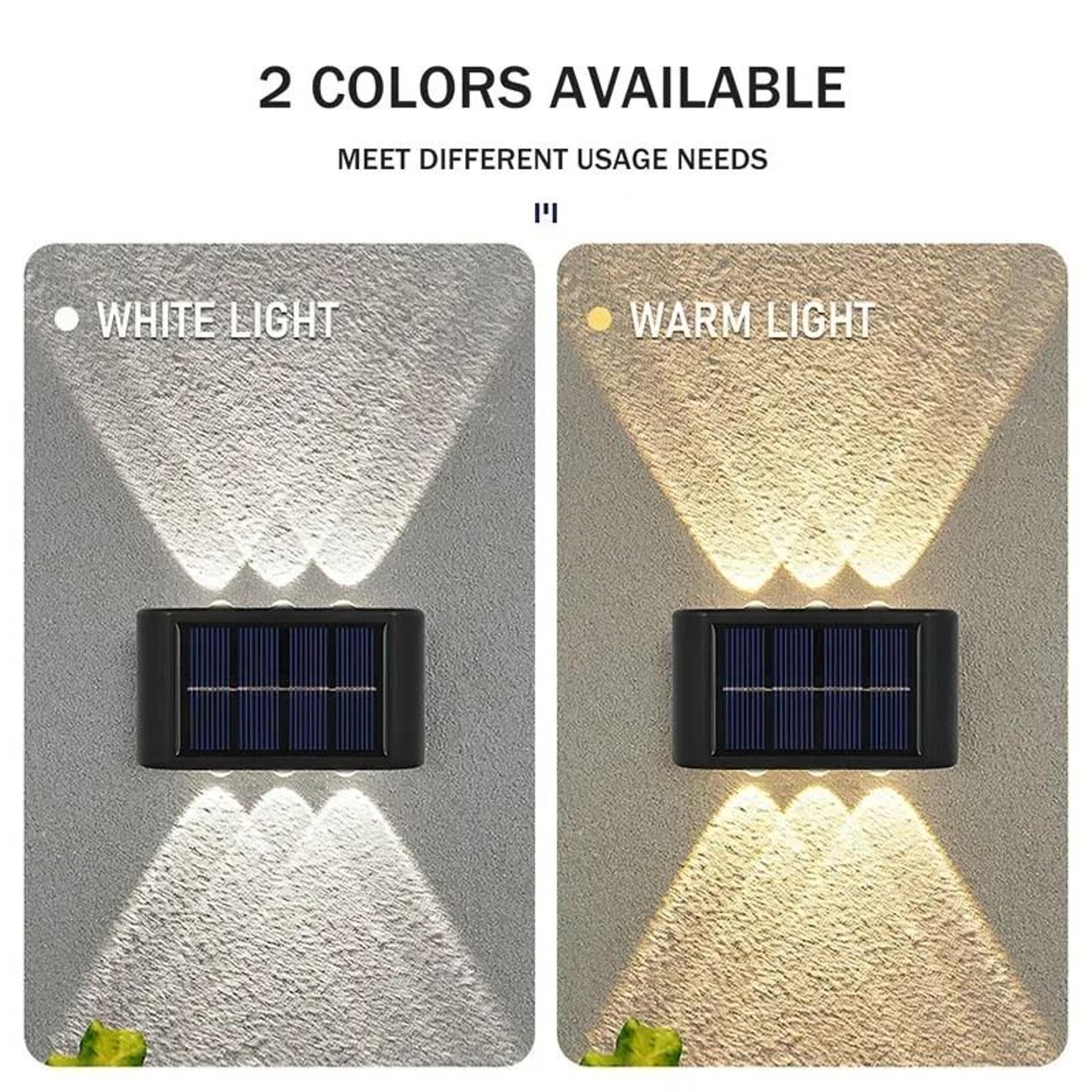 Outdoor Solar Wall Lamp Waterproof Up And Down Light 3