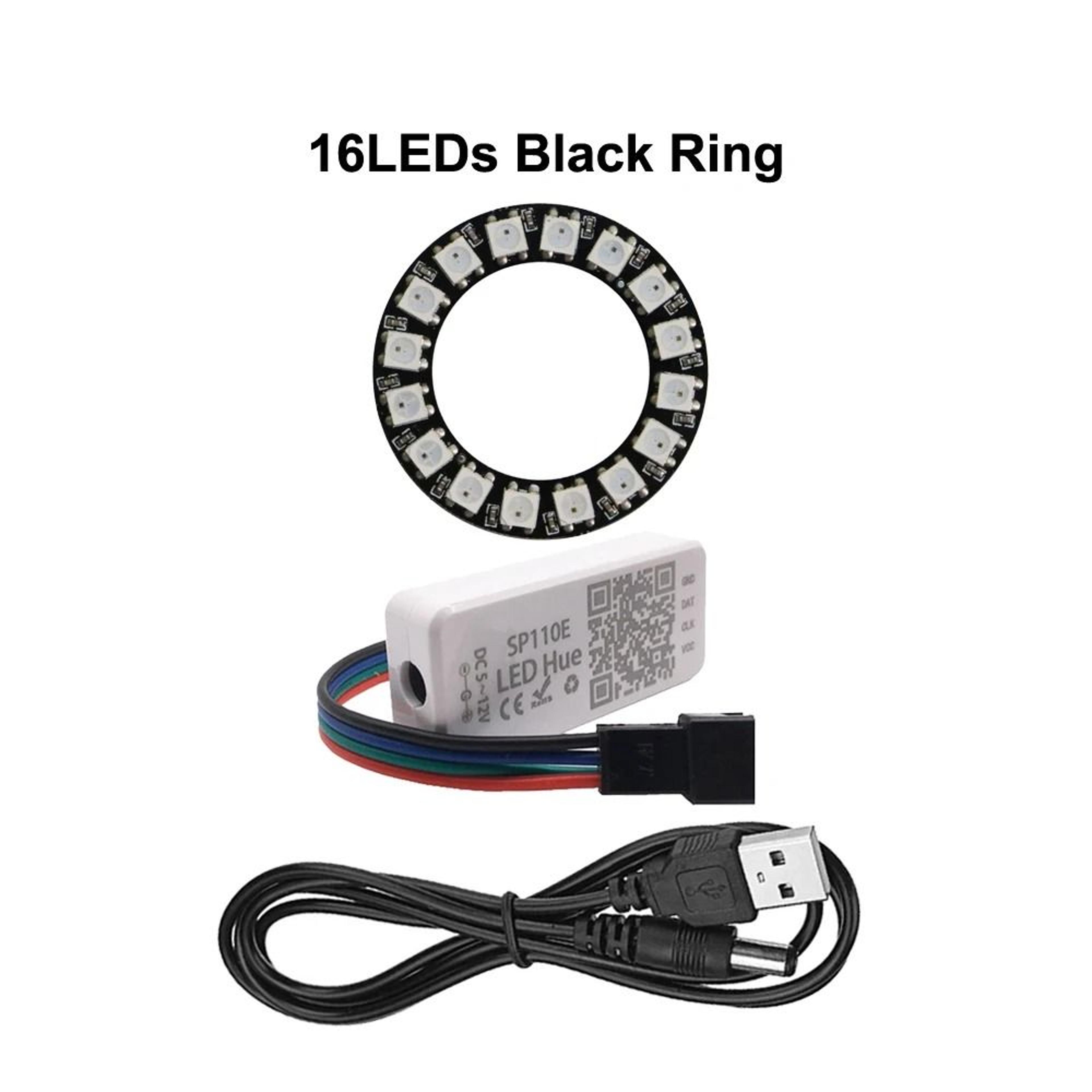 WS2812B Addressable RGB LED Pixel Ring Kit 24