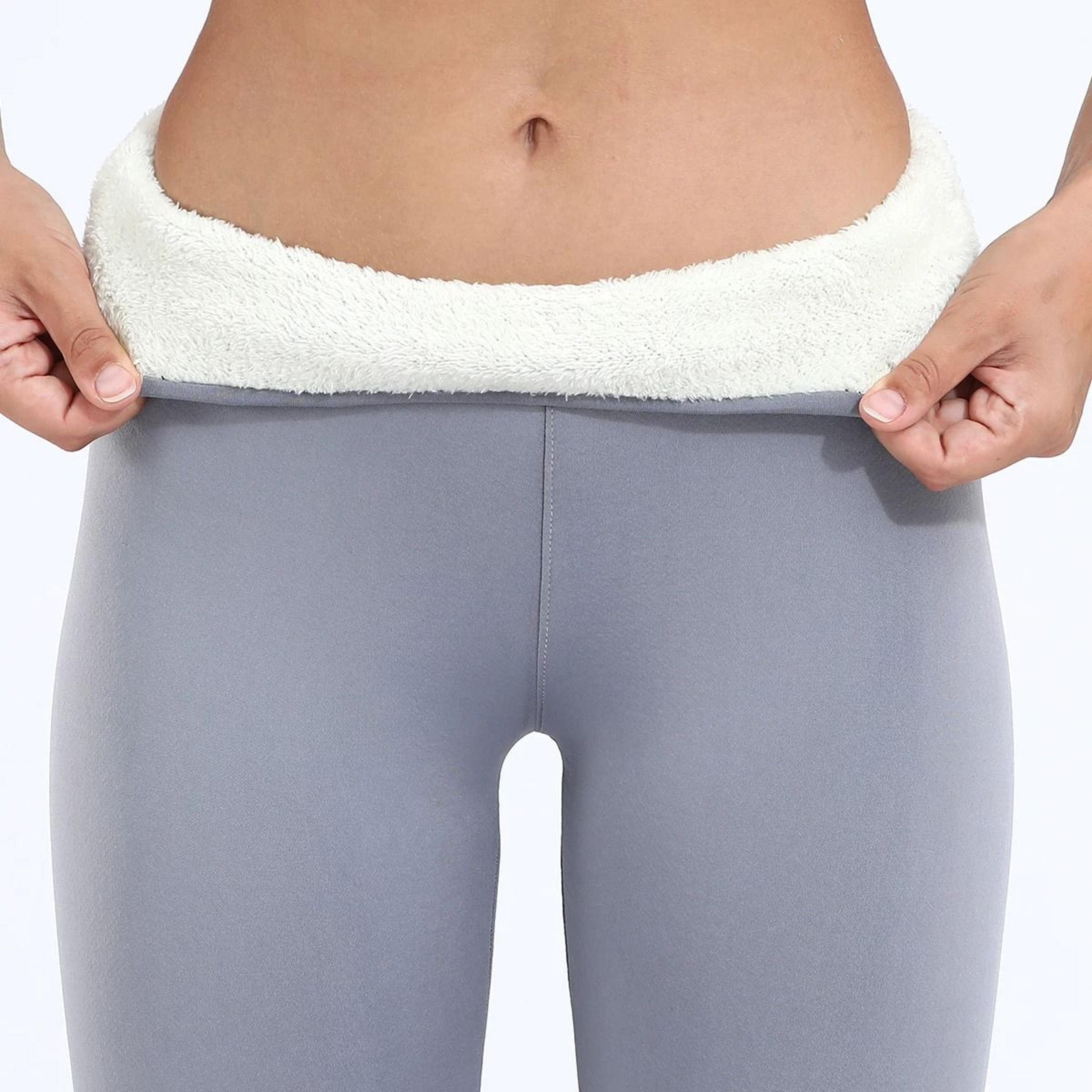 Womens High Waist Plus Velvet Stretch Winter Leggings 9