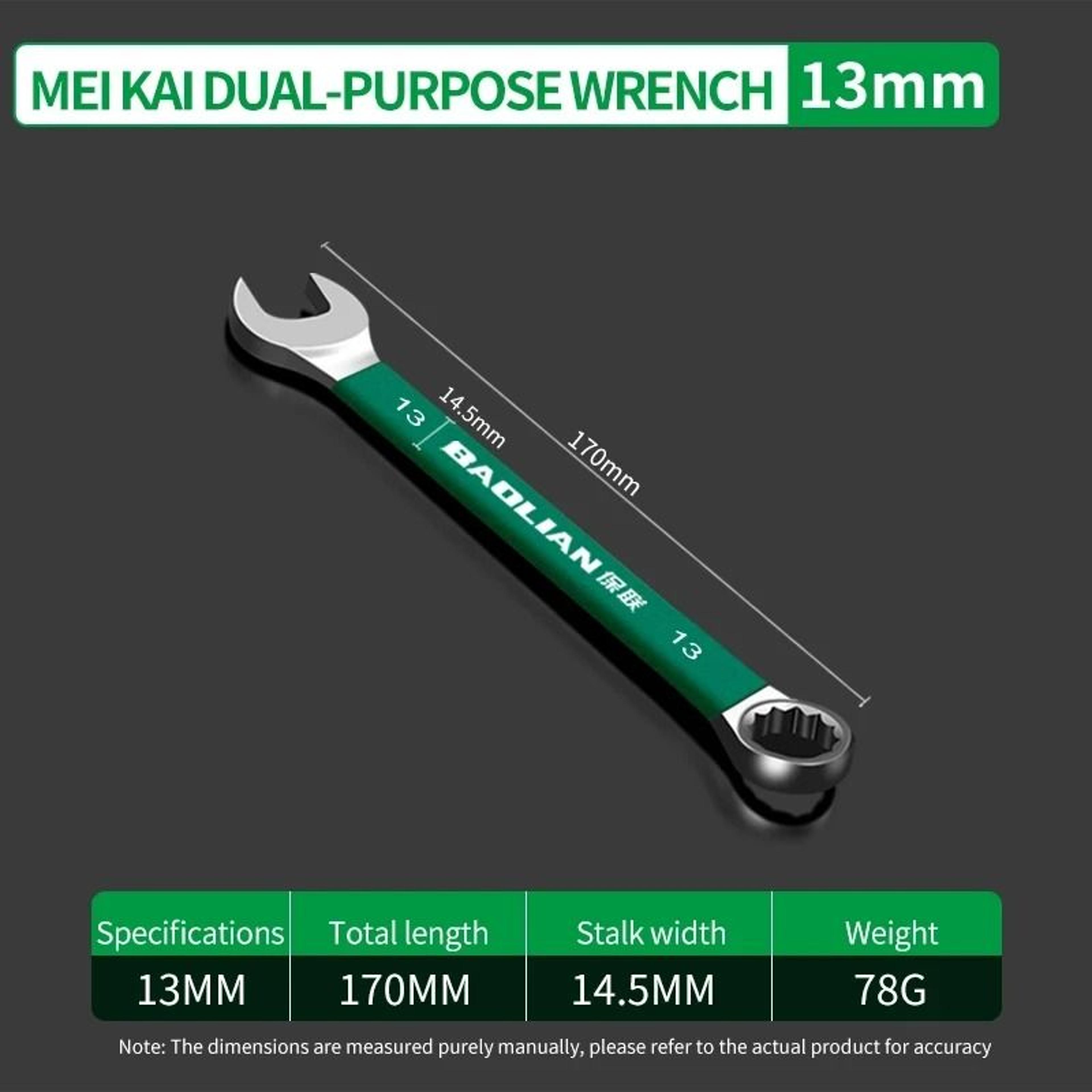 BaoLian Plum Blossom Open Combination Wrench 8 30 Mm 13