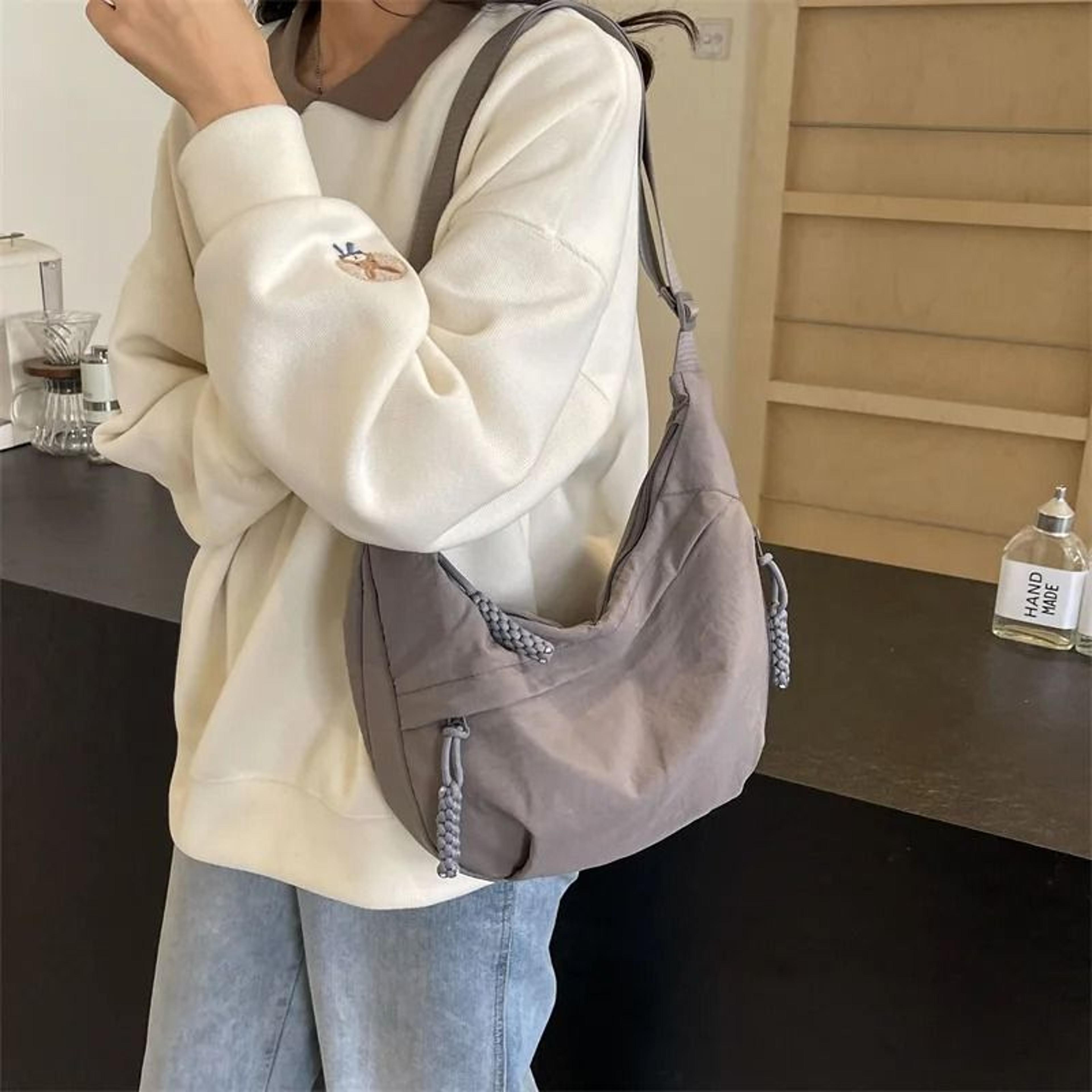 Leisure Crossbody Hobo Bag Large Capacity Nylon Shoulder Bag 2