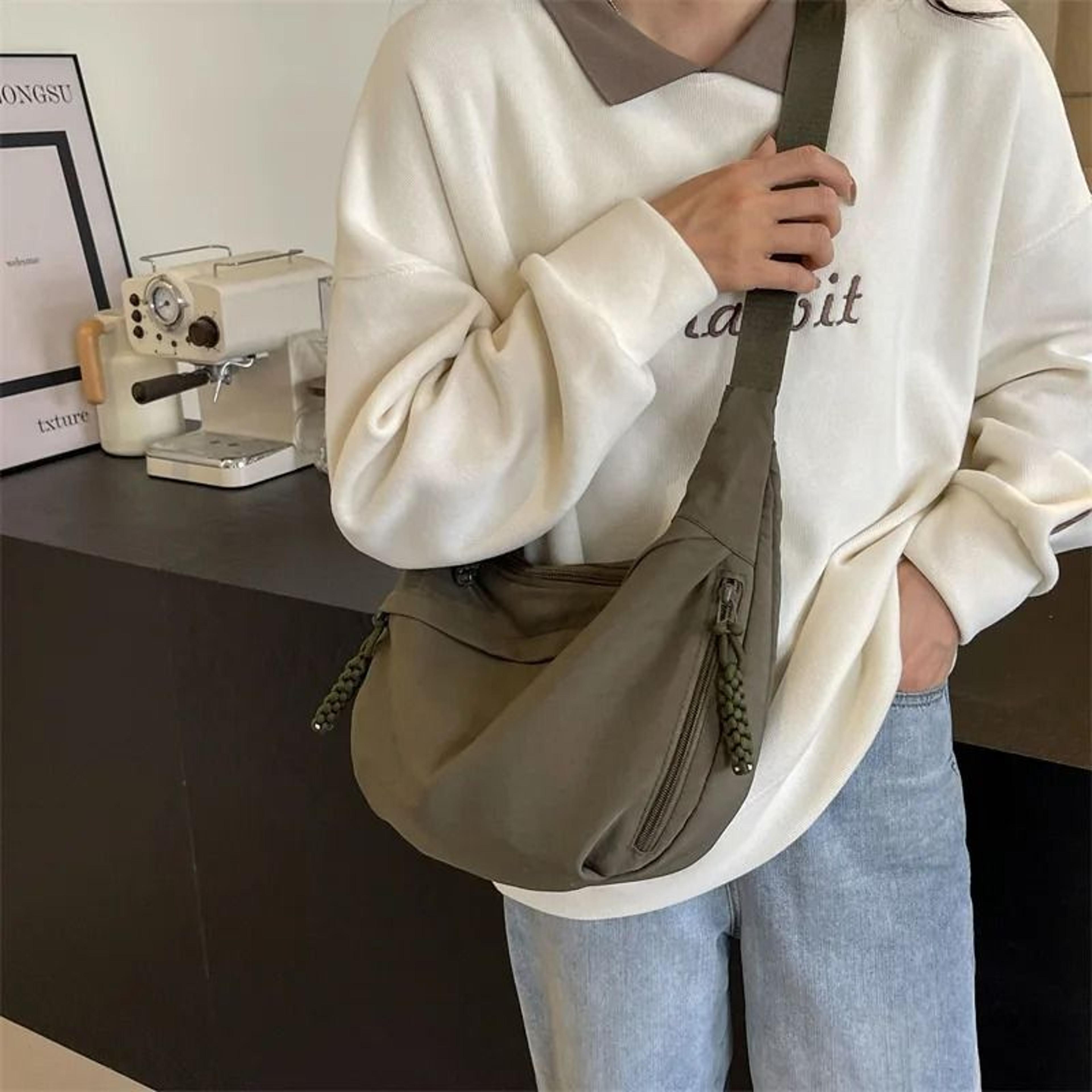 Leisure Crossbody Hobo Bag Large Capacity Nylon Shoulder Bag 3